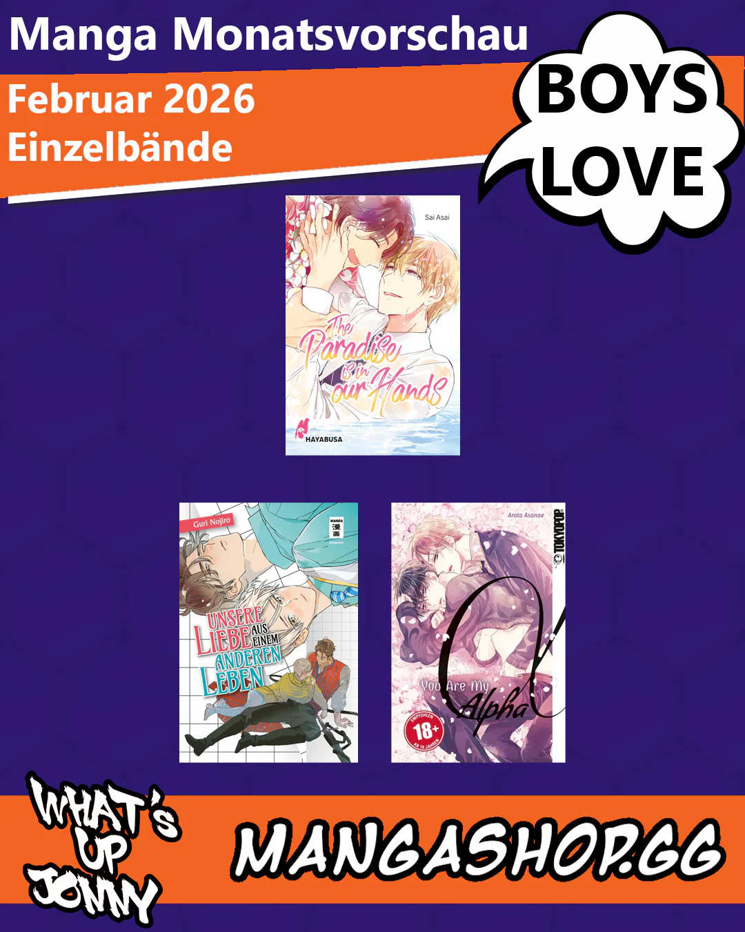 Boys Love Edition - Februar Manga Monatsvorschau 2026!
