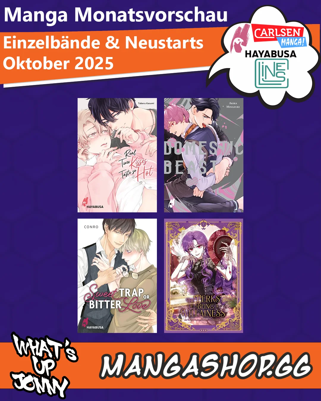 Manga Monatsübersicht Oktober 2025