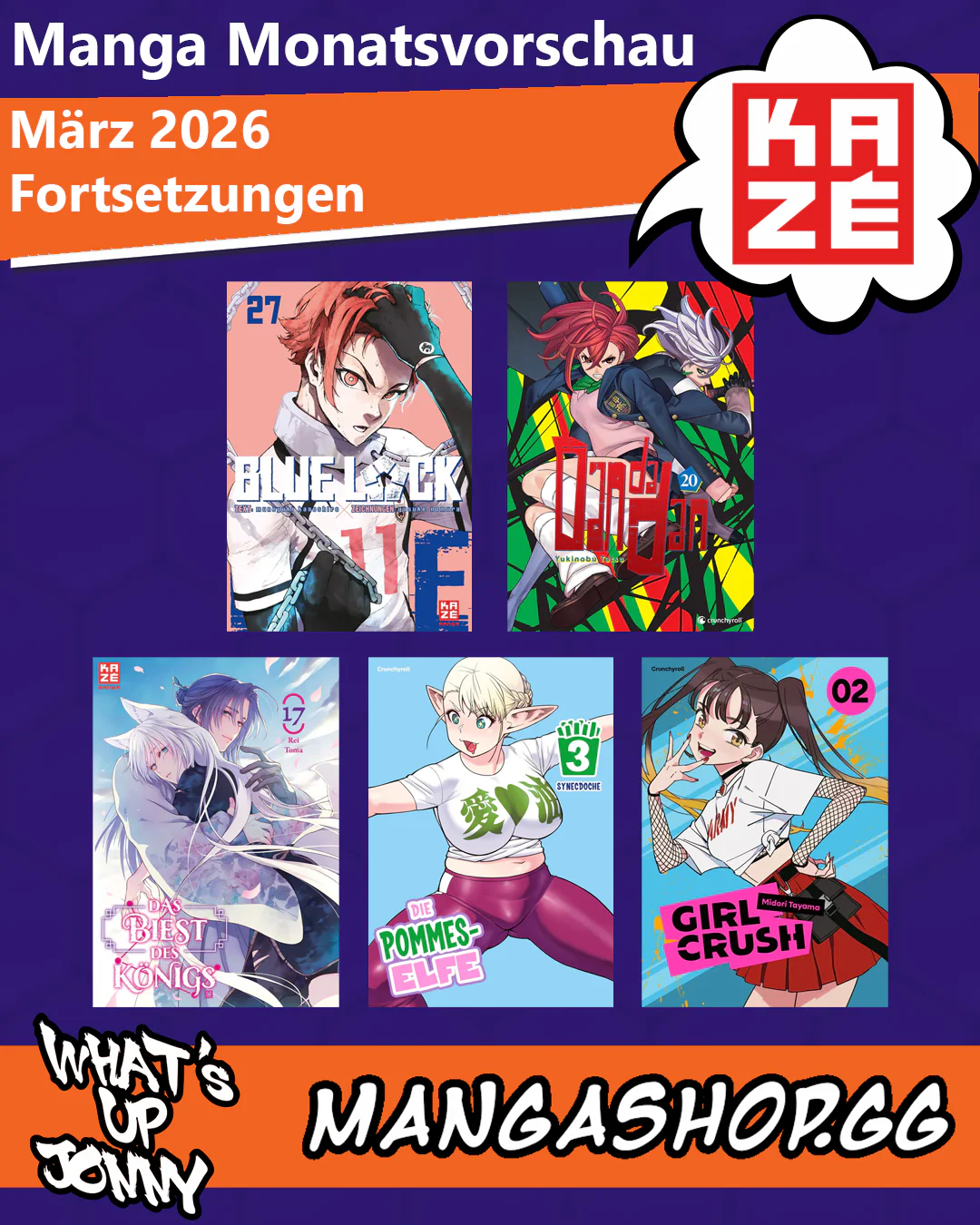 März 2026 Manga Monatsvorschau