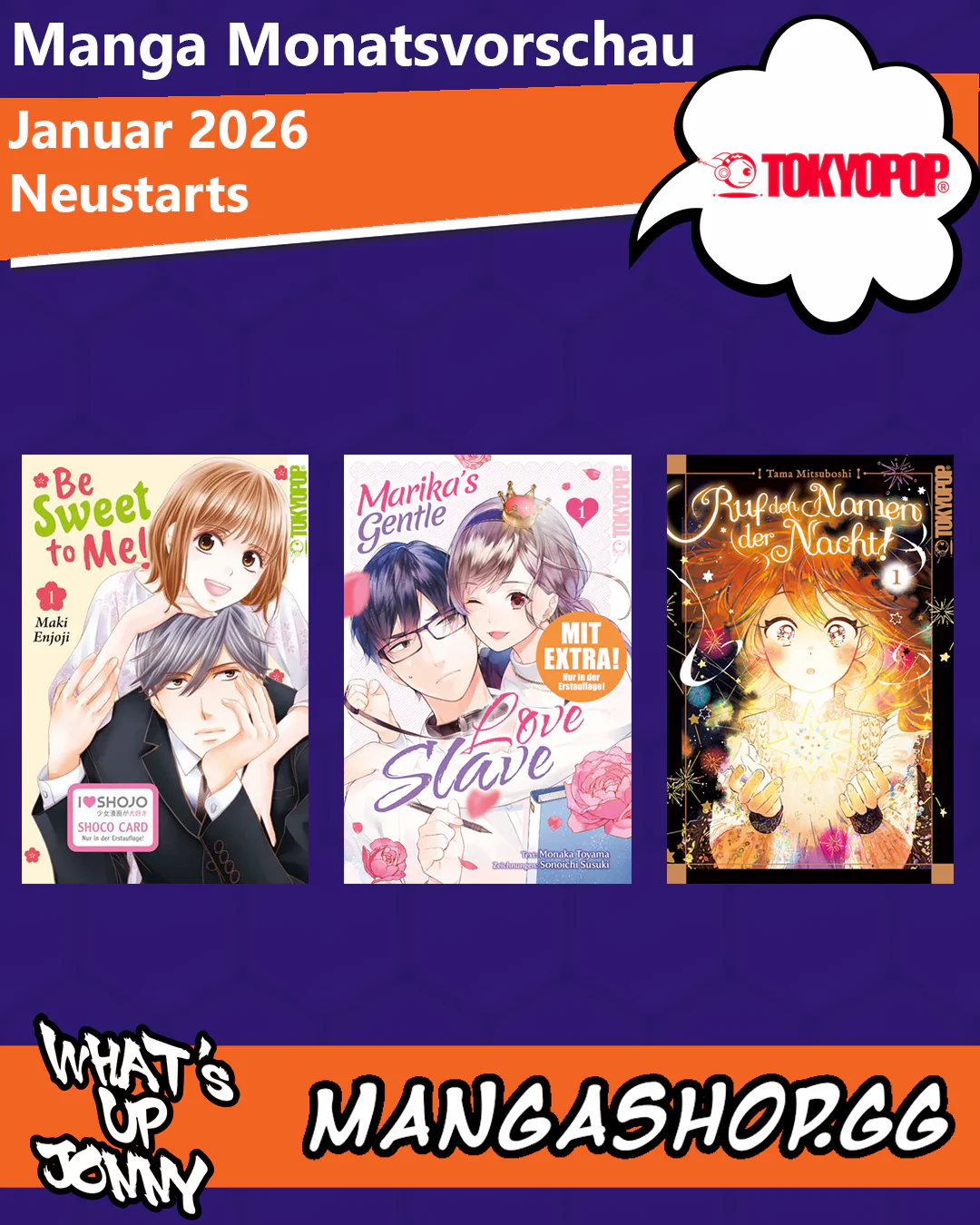 Manga Monatsvorschau Januar 2026