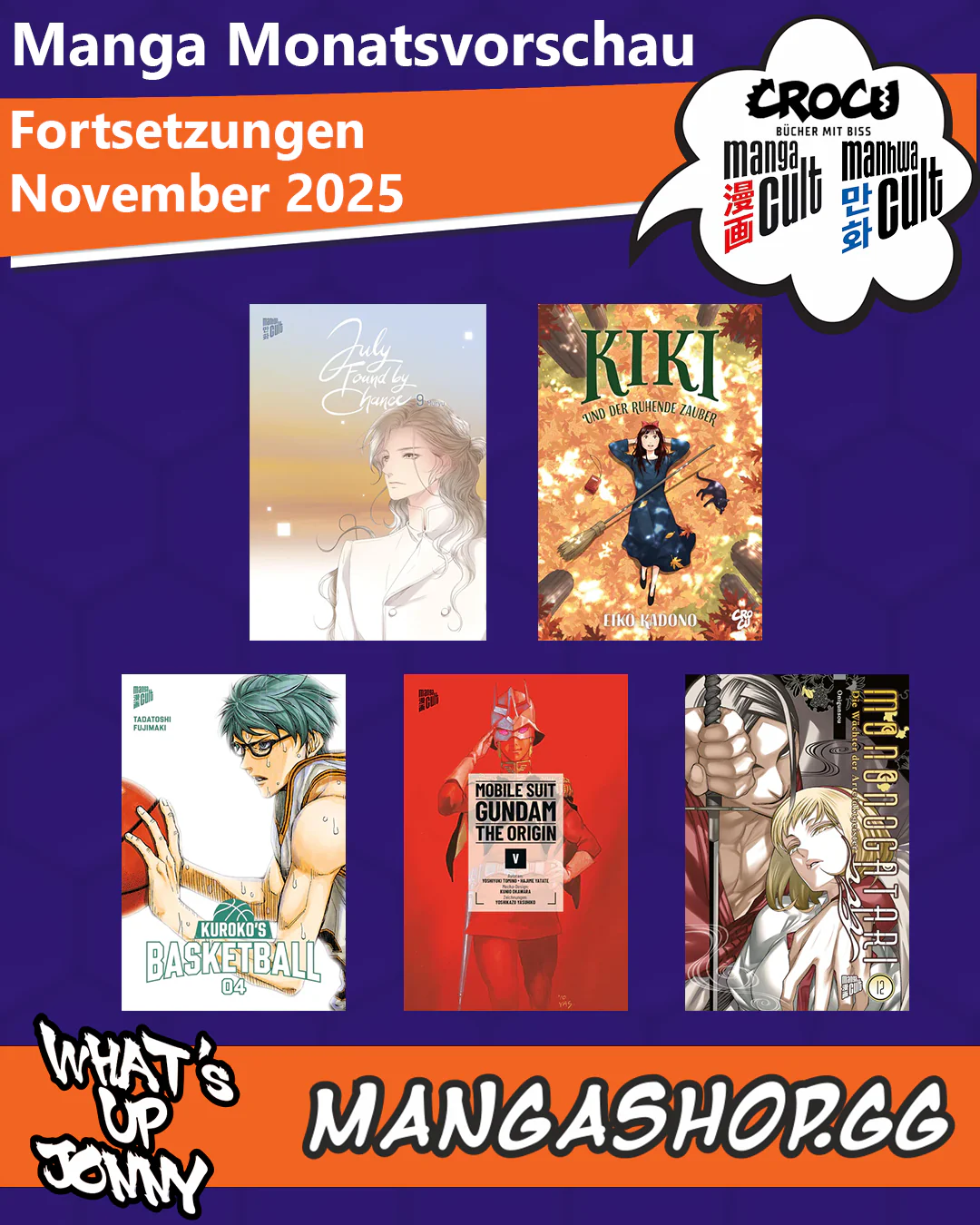 Die Manga Monatsvorschau November 2025