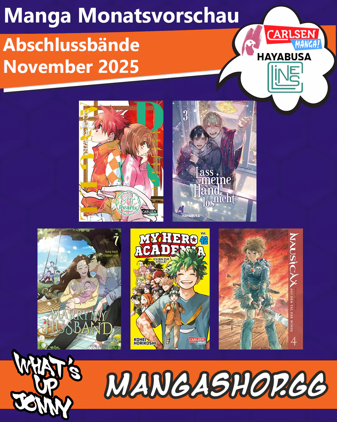 Die Manga Monatsvorschau November 2025