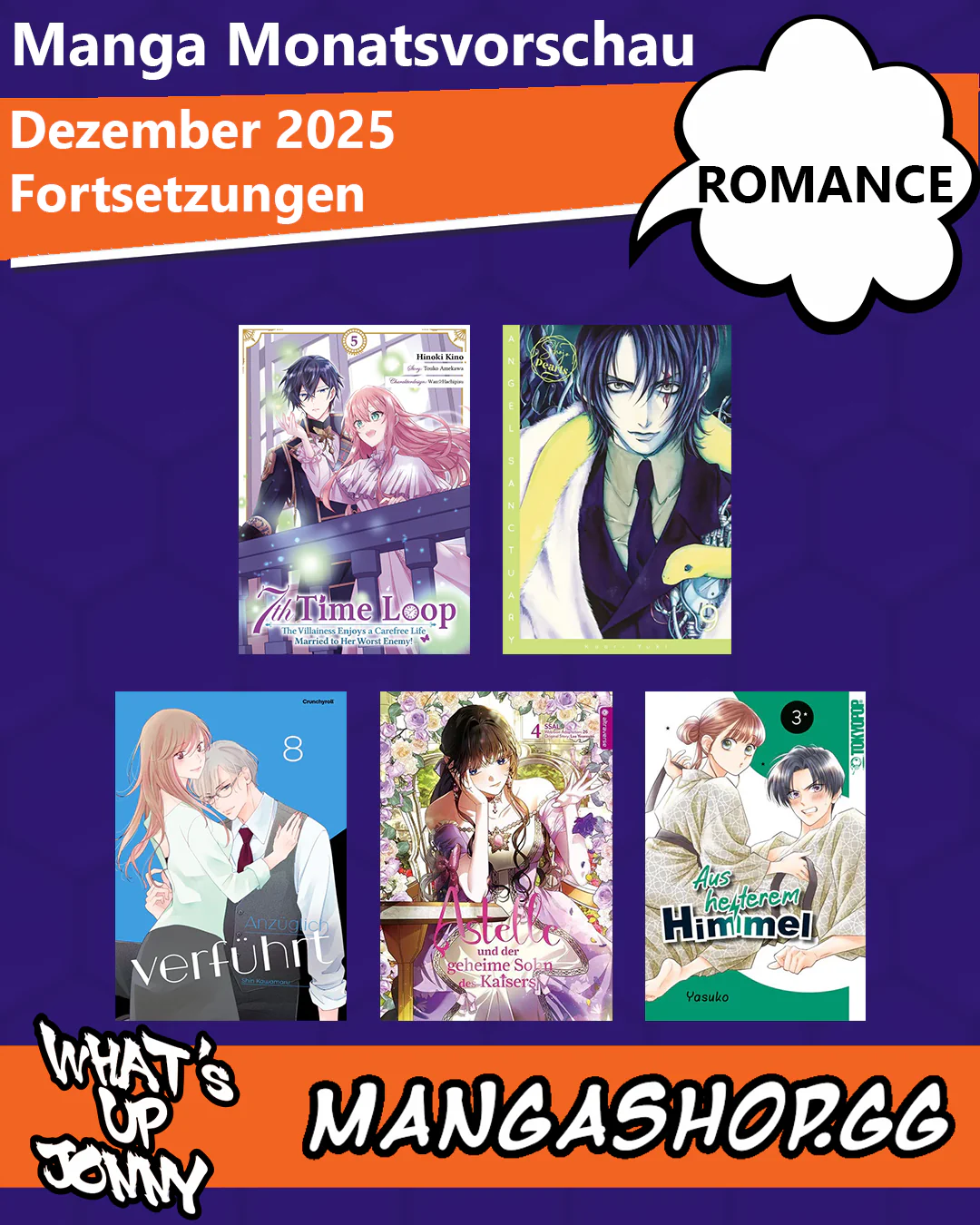 ALLE Romance Manga im Dezember 2025!