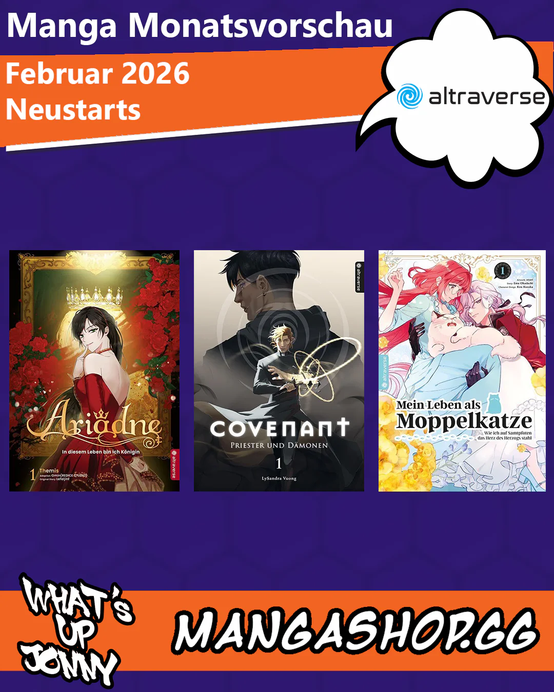 Die Manga Monatsvorschau Februar 2026