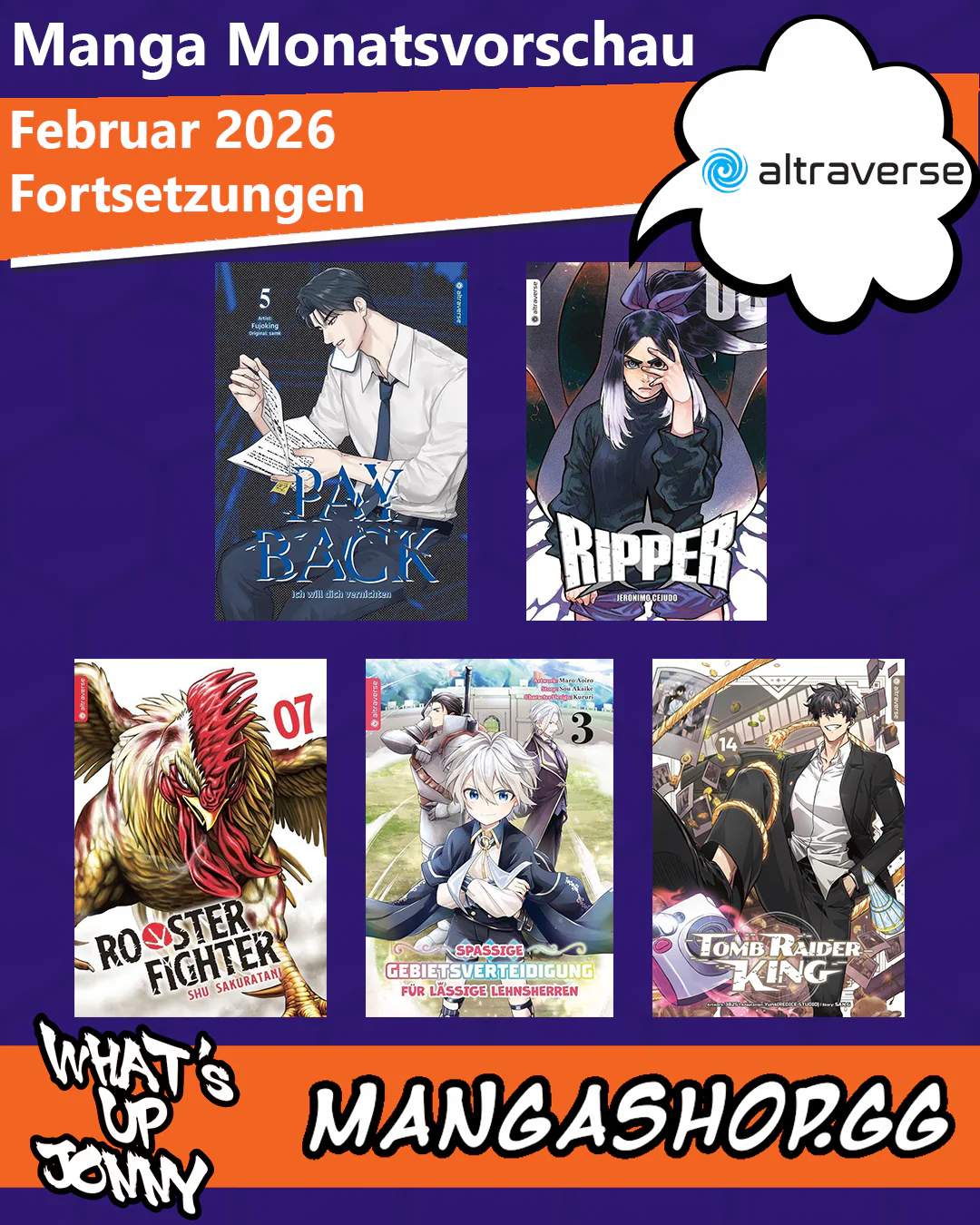 Die Manga Monatsvorschau Februar 2026
