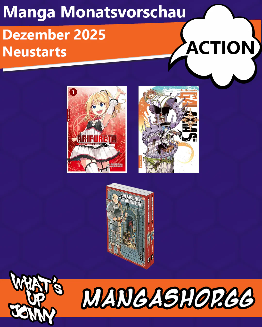 ALLE Action Manga im Dezember 2025!