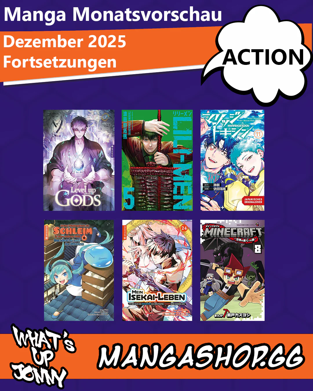 ALLE Action Manga im Dezember 2025!