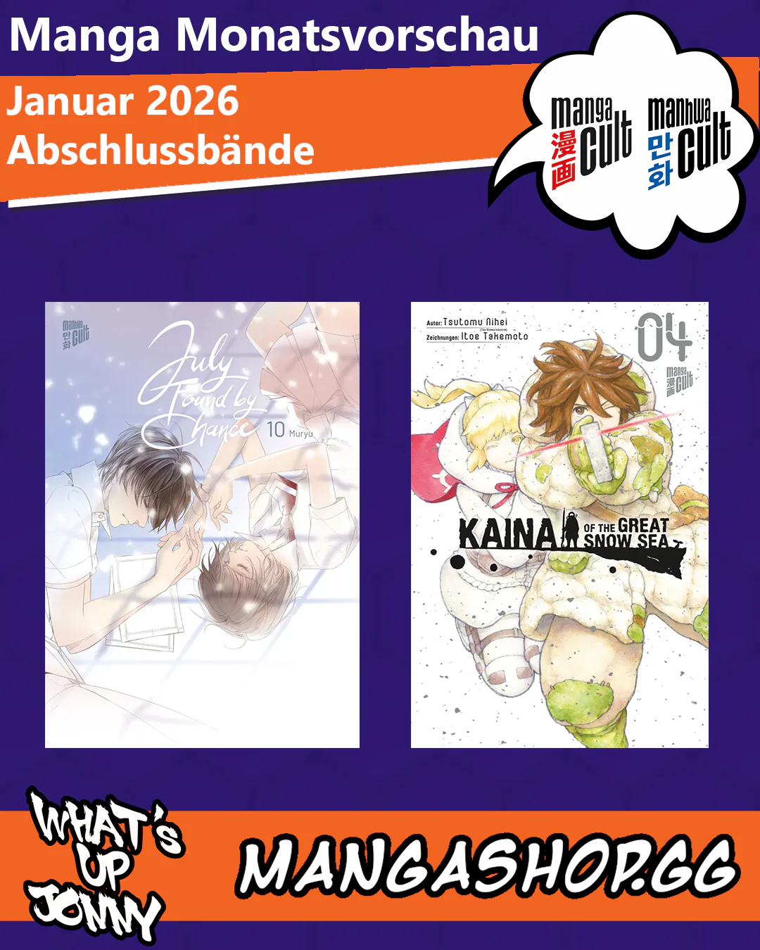 Manga Monatsvorschau Januar 2026