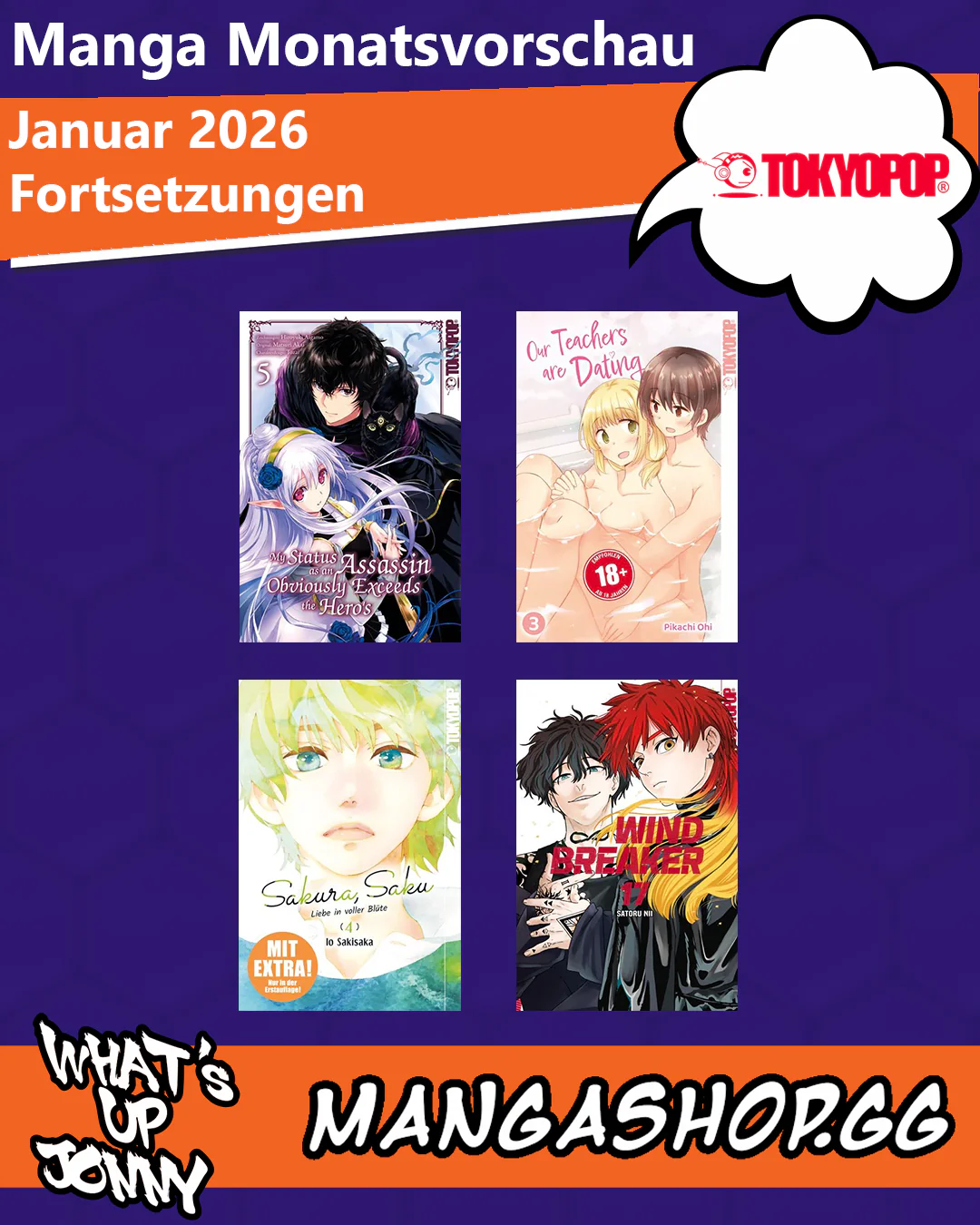 Manga Monatsvorschau Januar 2026