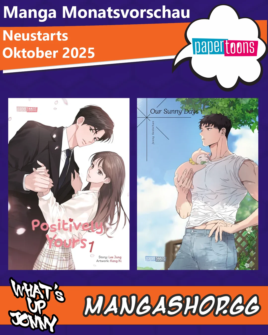 Manga Monatsübersicht Oktober 2025