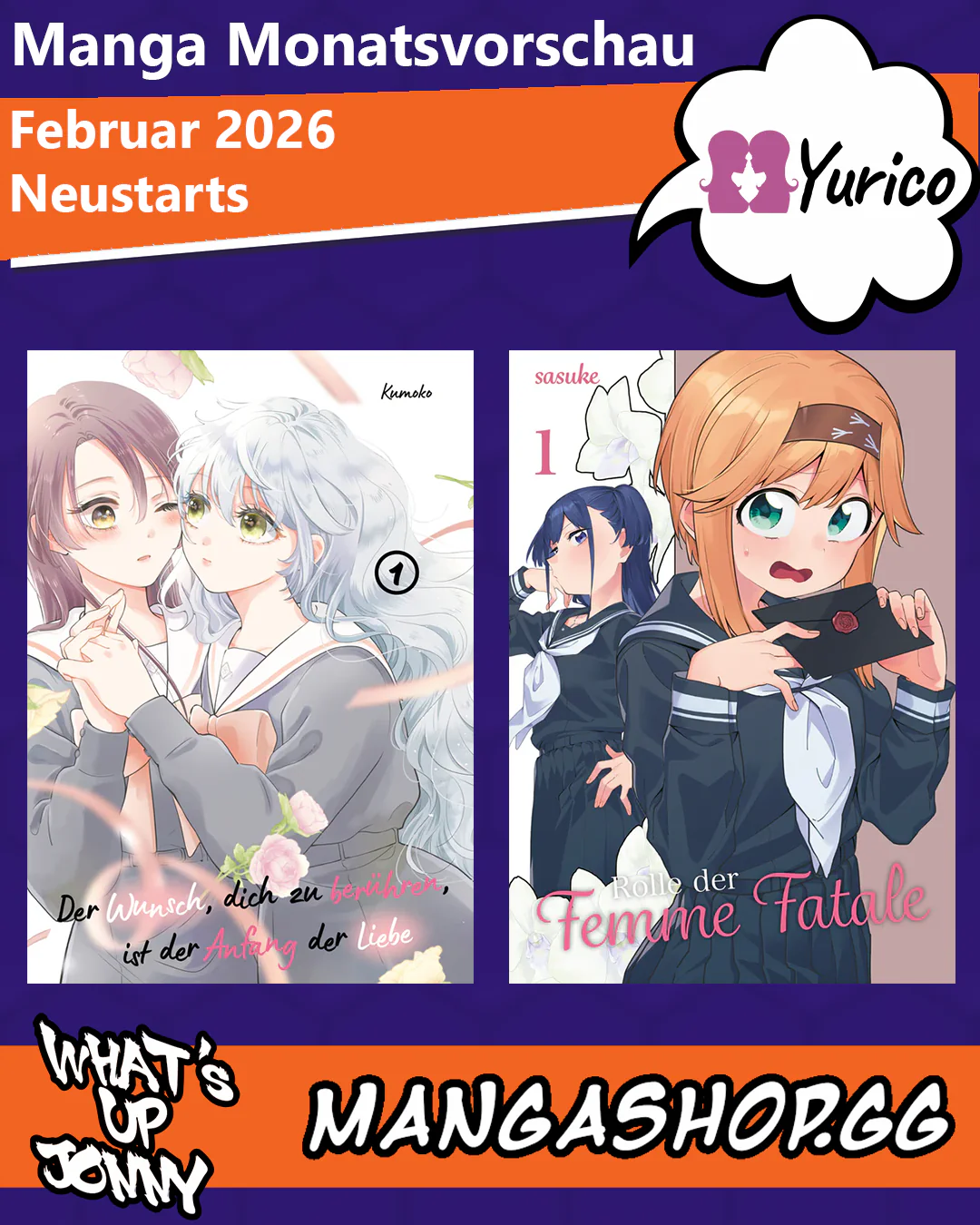 Die Manga Monatsvorschau Februar 2026