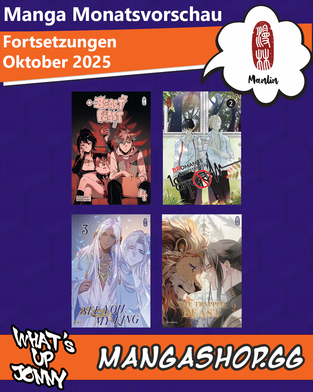 Manga Monatsübersicht Oktober 2025