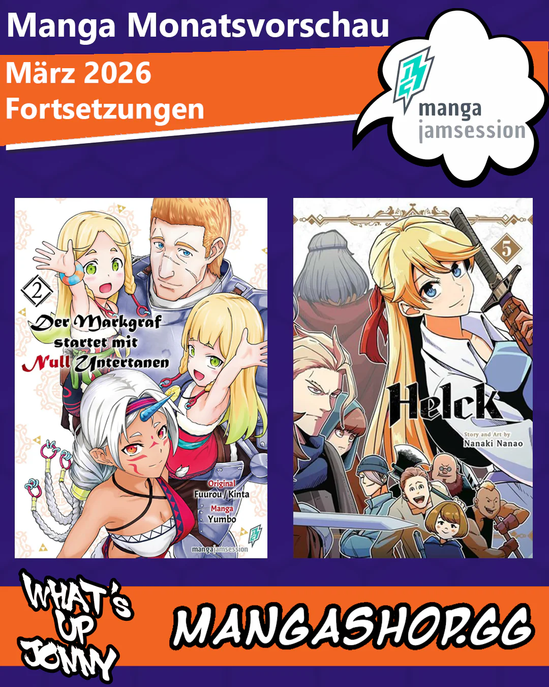 Die Manga Monatsvorschau März 2026