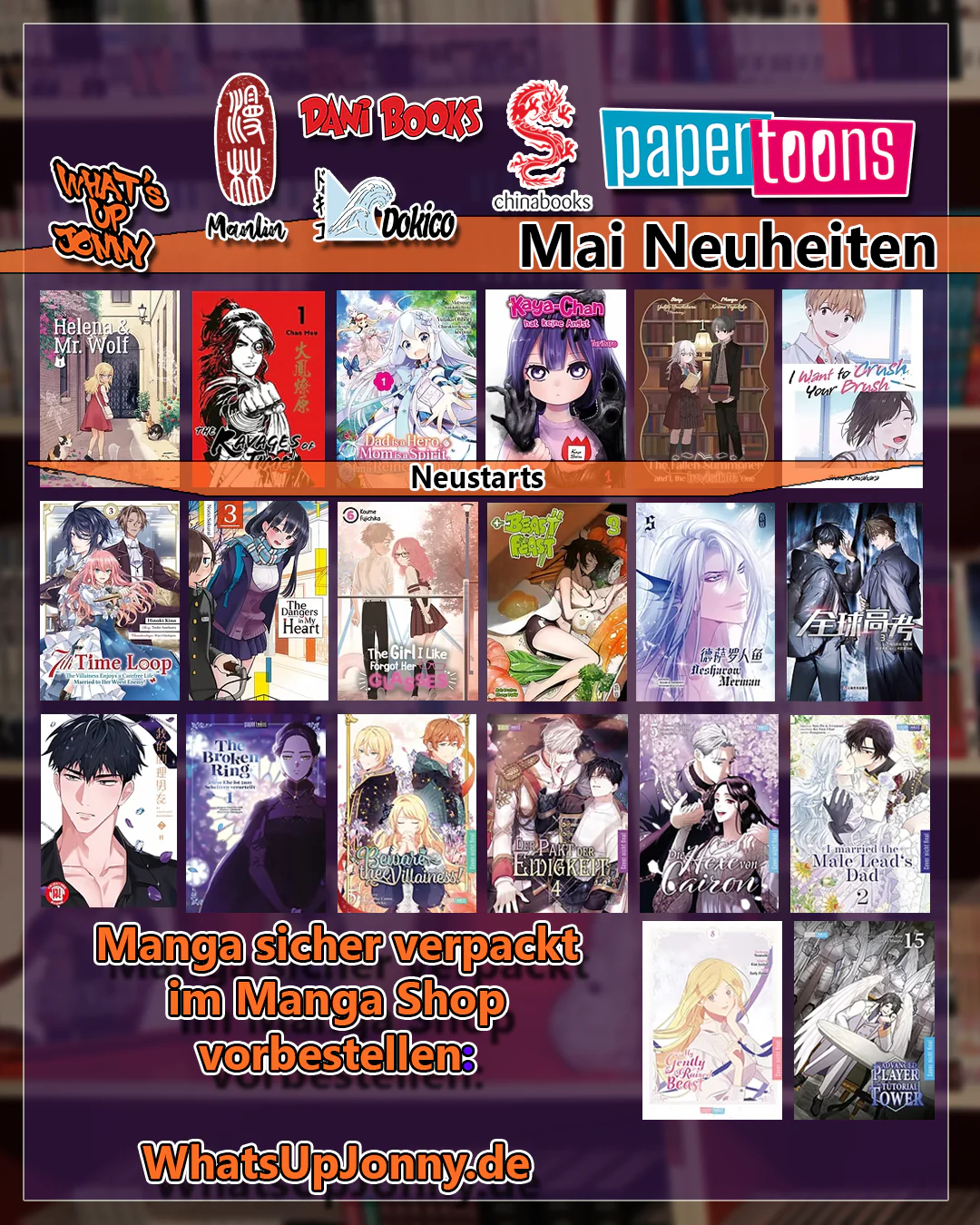 Manga Neuheiten Mai 2025 â neue Manga Titel bei WhatsUpJonny.de