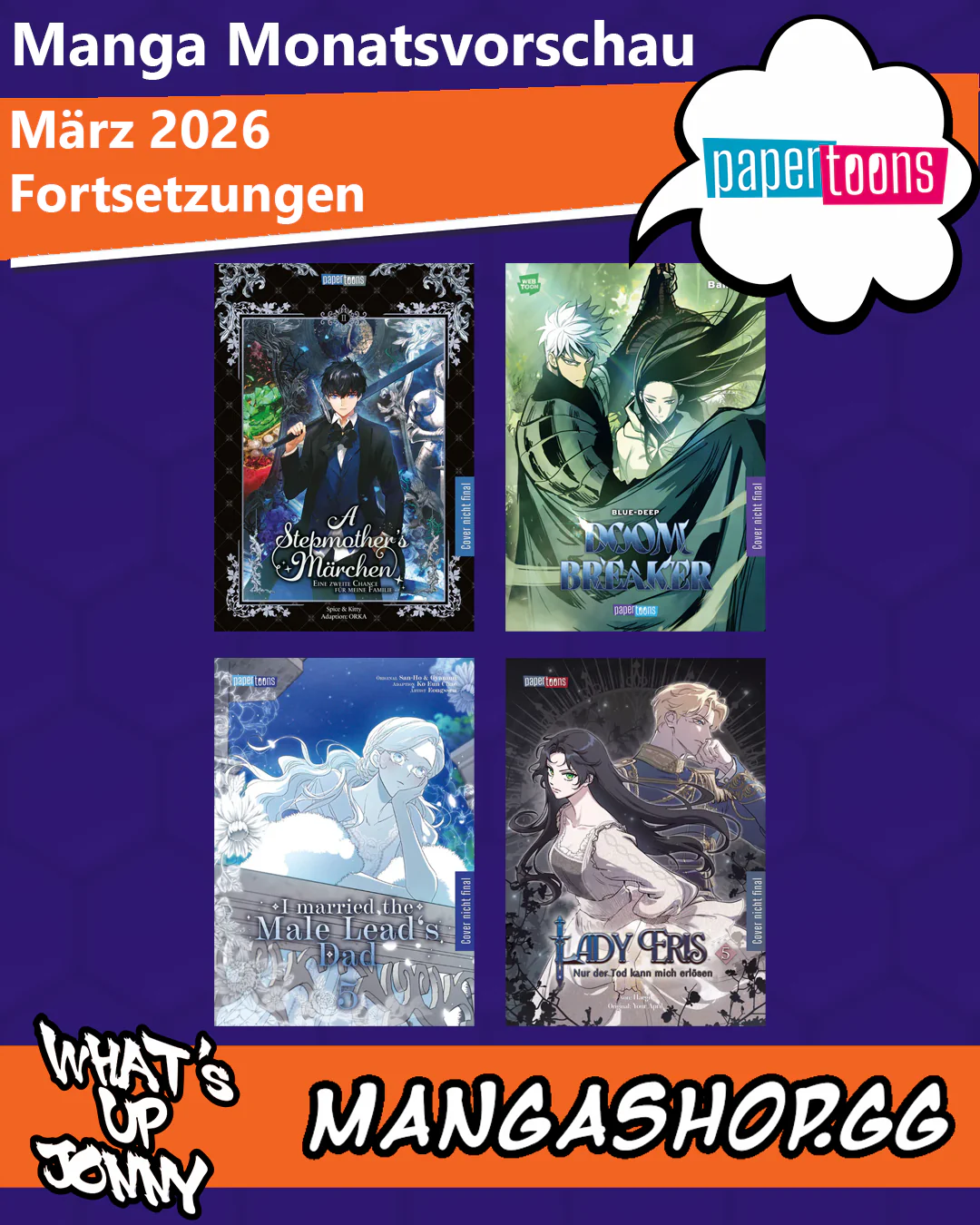März 2026 Manga Monatsvorschau