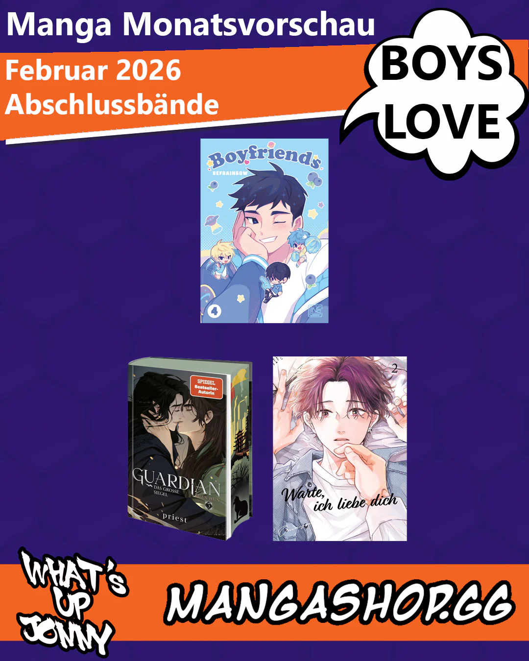Boys Love Edition - Februar Manga Monatsvorschau 2026!
