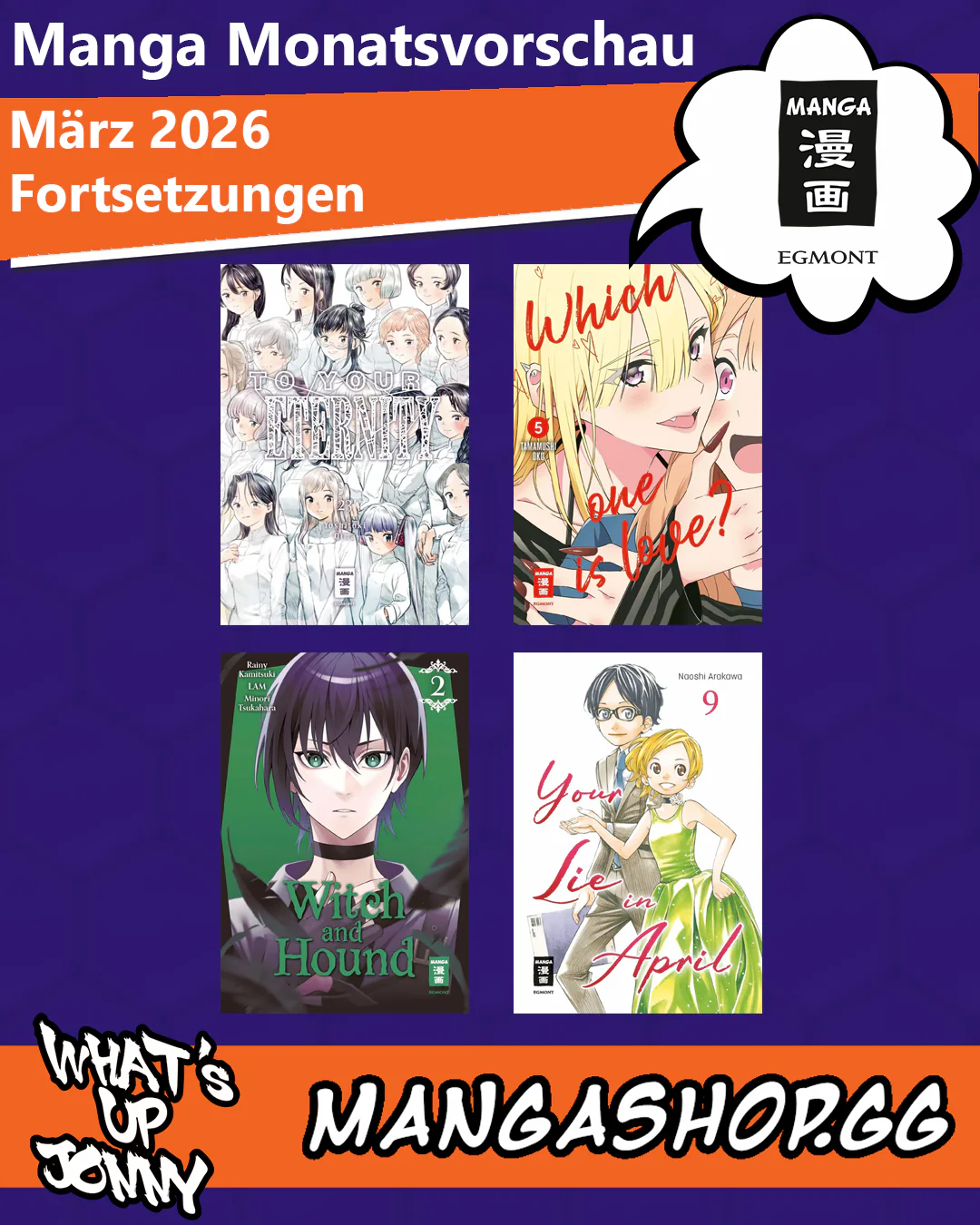 März 2026 Manga Monatsvorschau