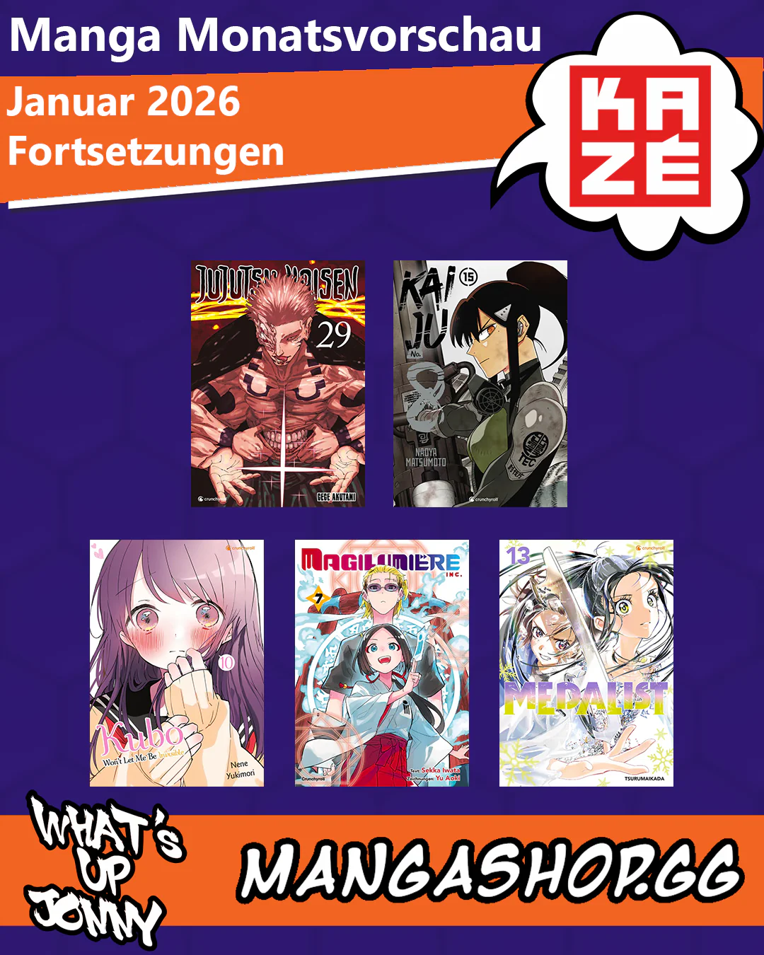 Manga Monatsvorschau Januar 2026