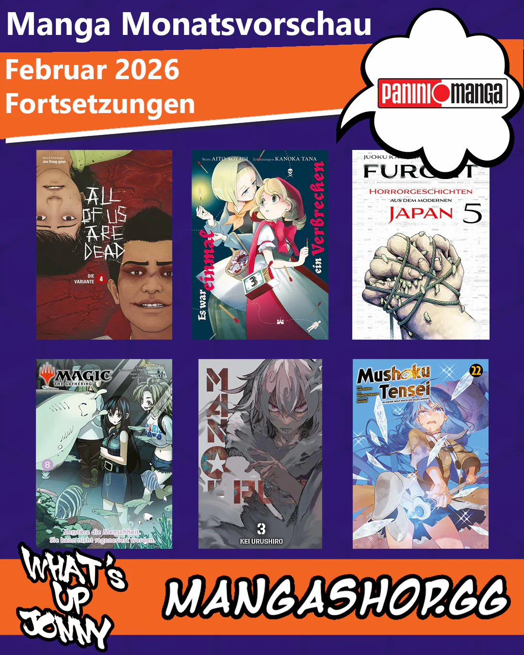 Die Manga Monatsvorschau Februar 2026