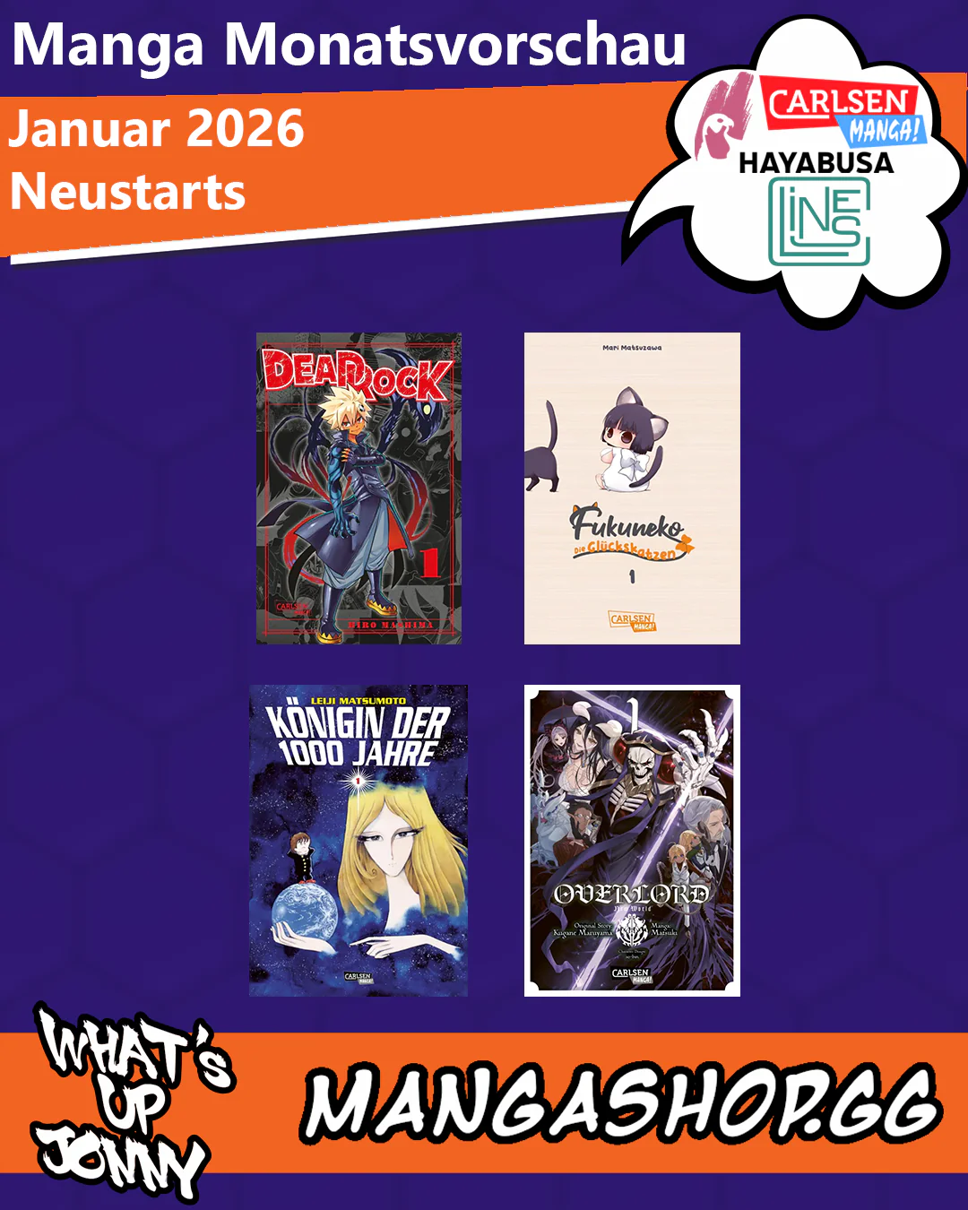 Manga Monatsvorschau Januar 2026