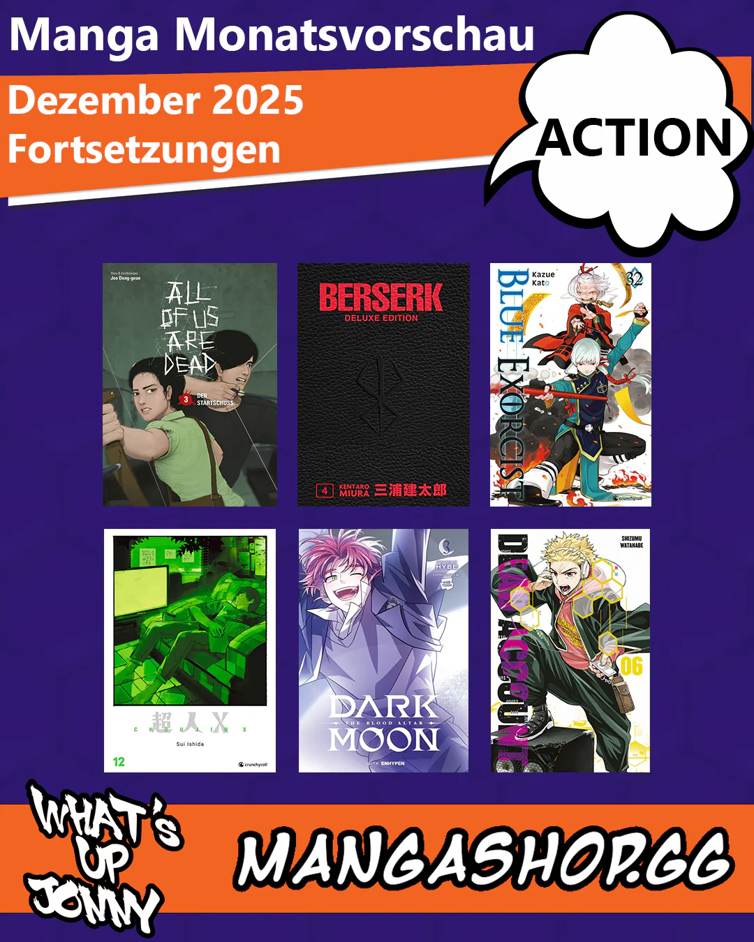 ALLE Action Manga im Dezember 2025!