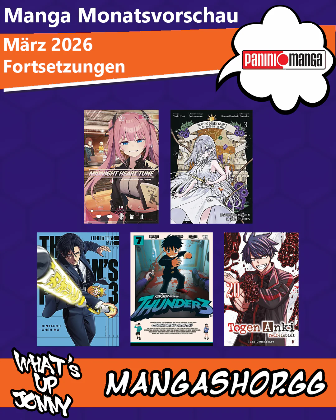 März 2026 Manga Monatsvorschau