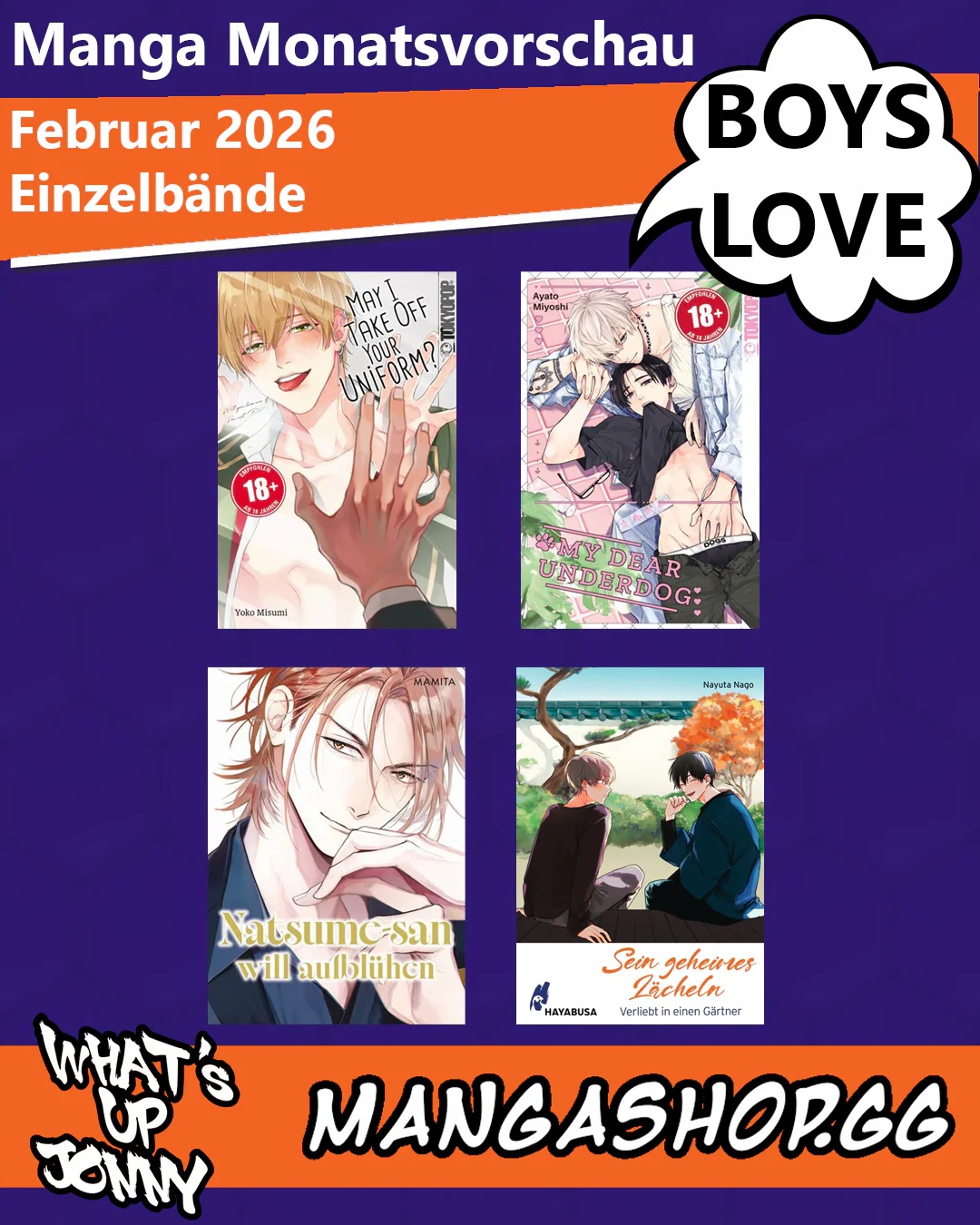 Boys Love Edition - Februar Manga Monatsvorschau 2026!
