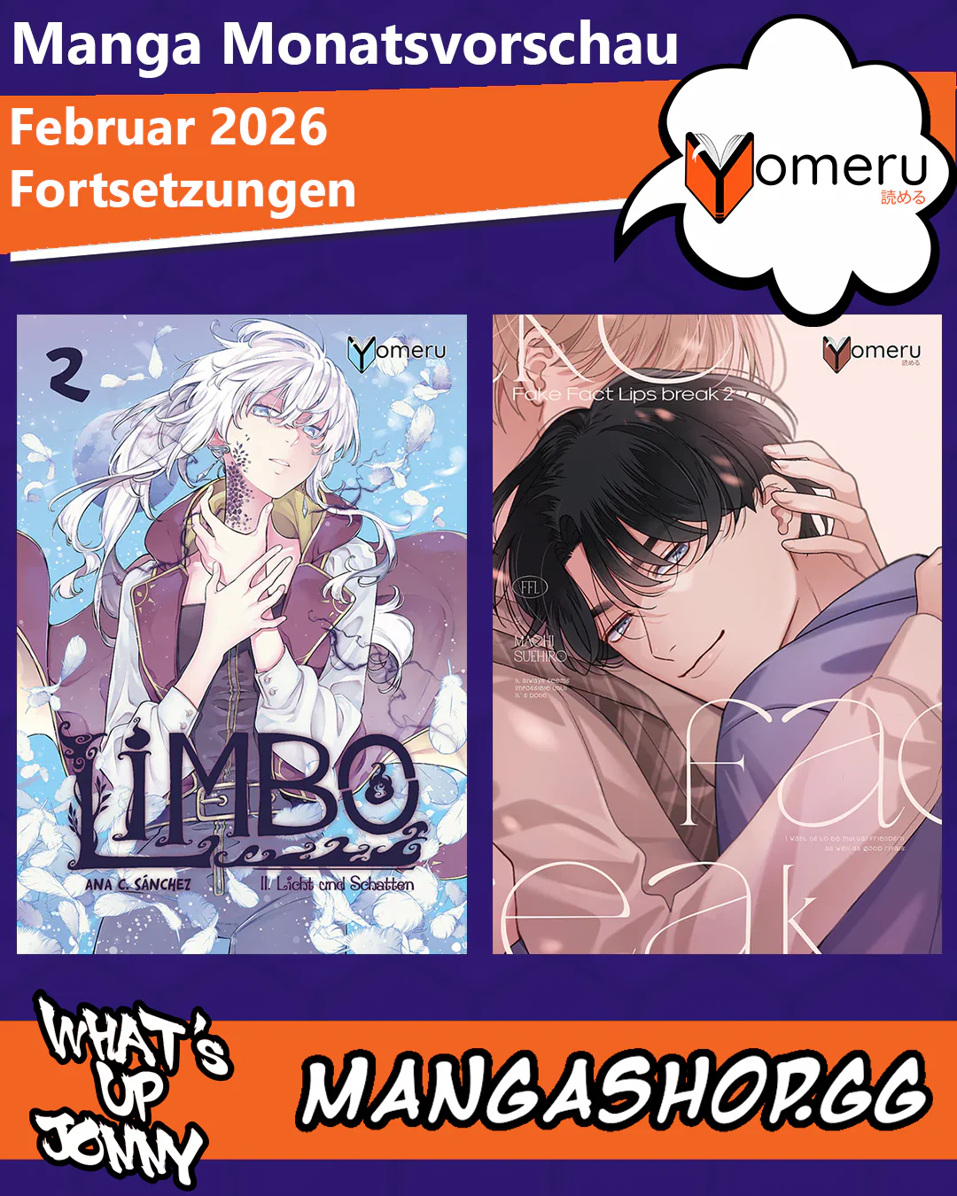 Die Manga Monatsvorschau Februar 2026