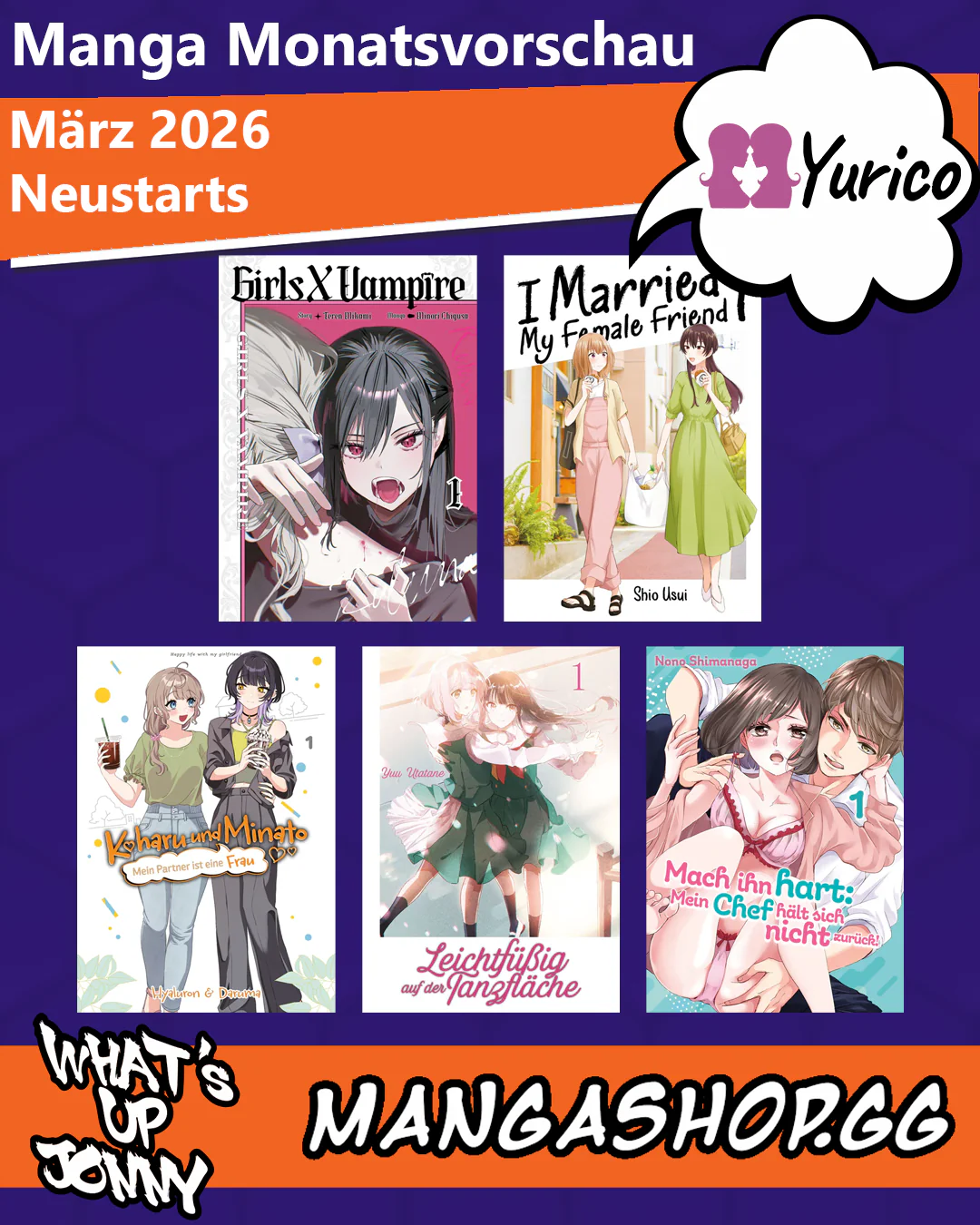 Die Manga Monatsvorschau März 2026