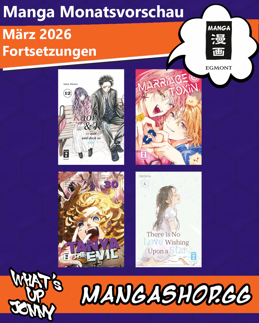 März 2026 Manga Monatsvorschau
