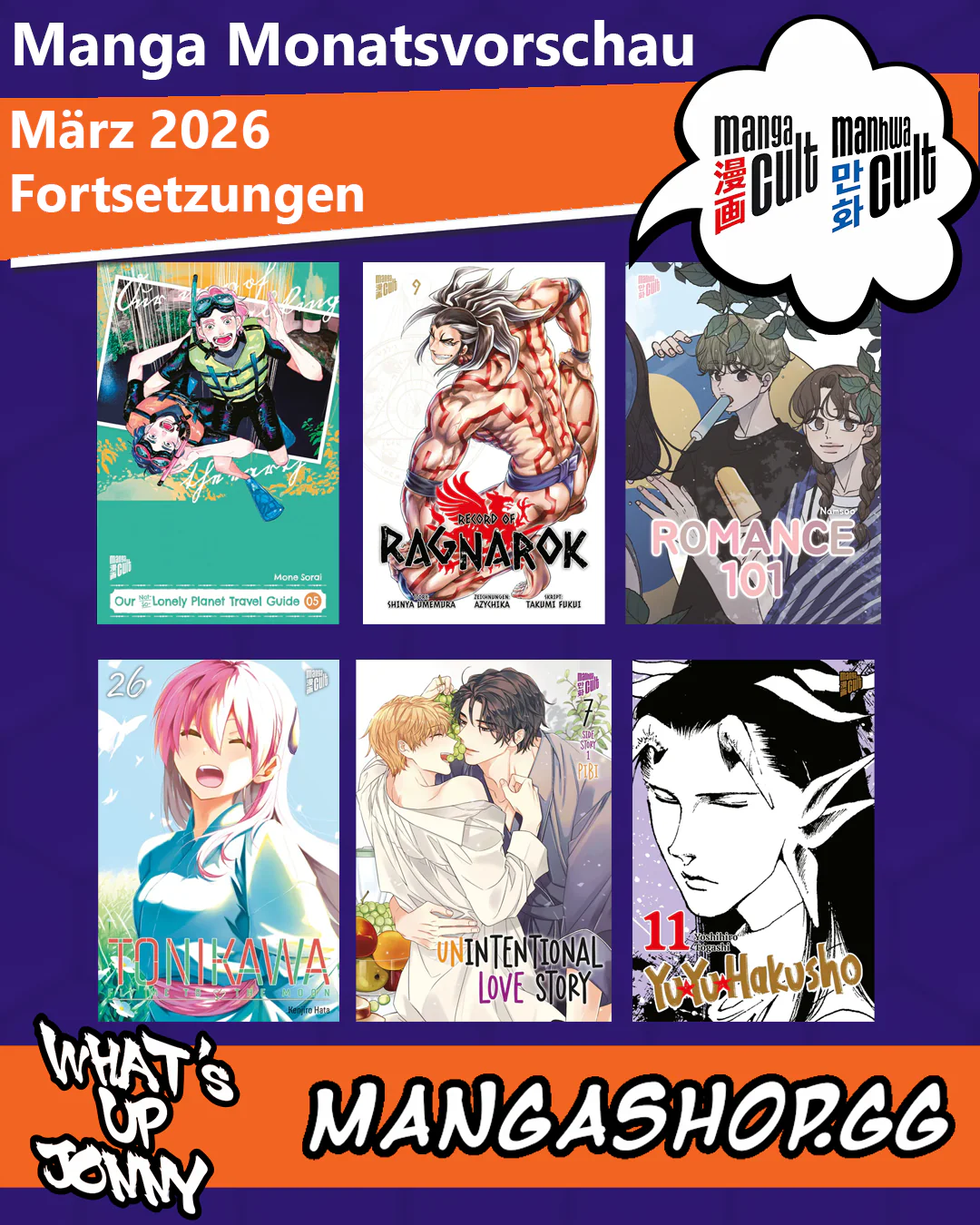 März 2026 Manga Monatsvorschau