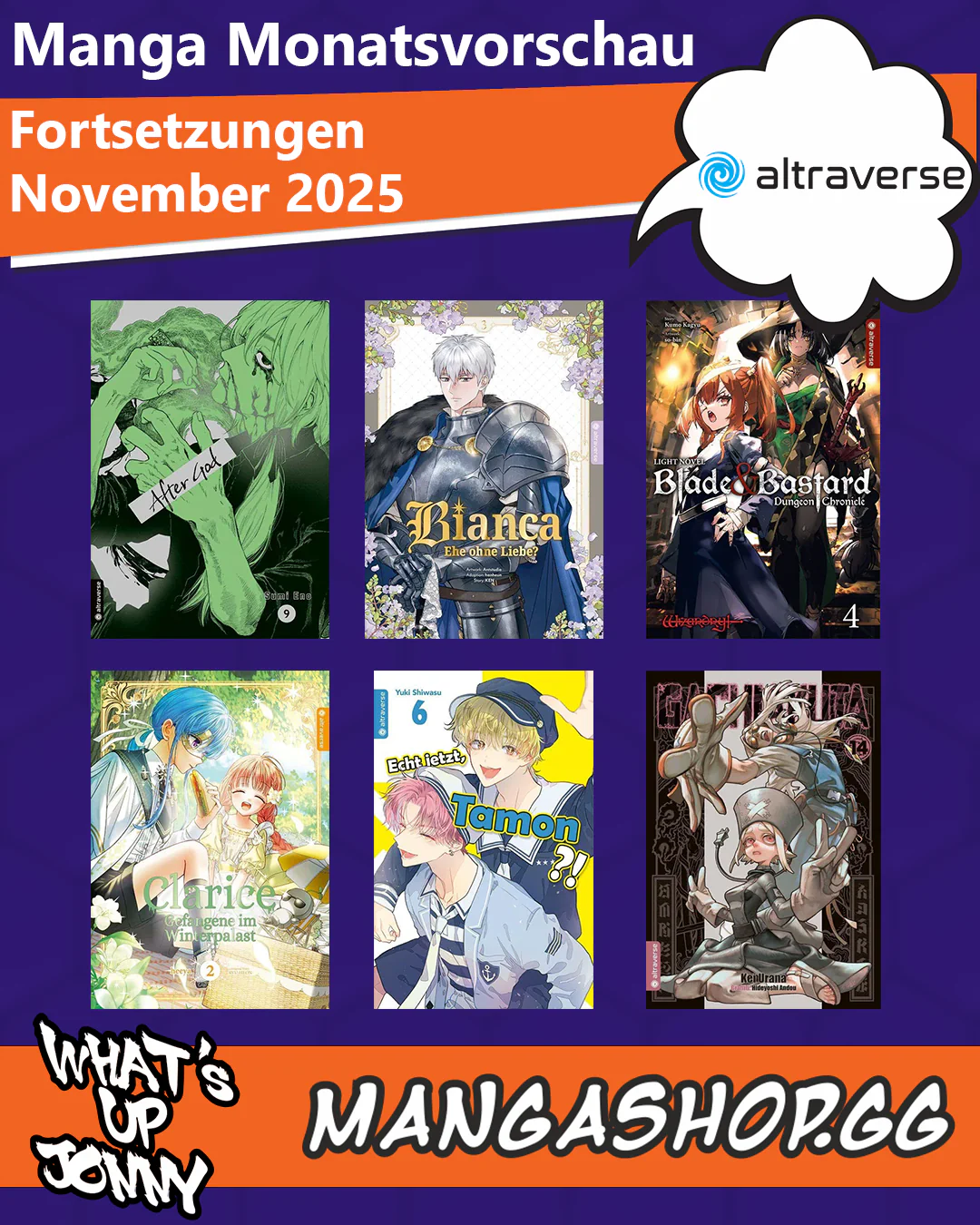 Die Manga Monatsvorschau November 2025
