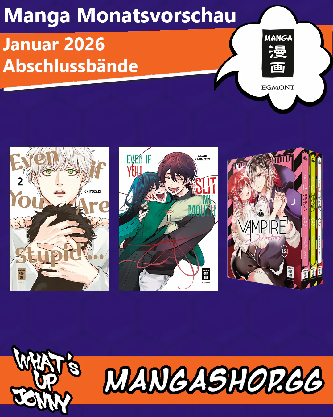 Manga Monatsvorschau Januar 2026