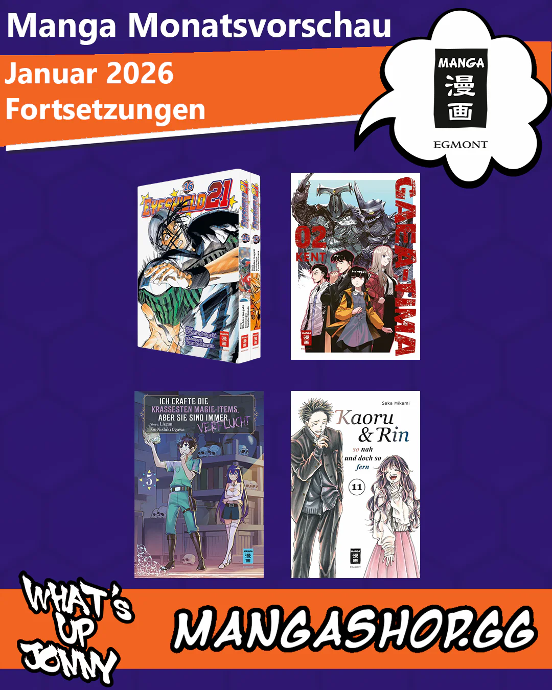 Manga Monatsvorschau Januar 2026
