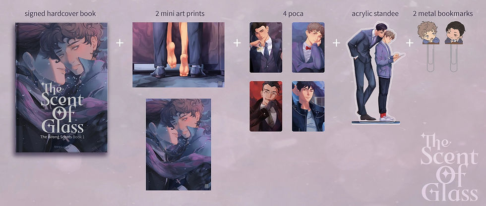 The Scent Of Glass (Light Novel + full goodie set | annedrawsstuff)