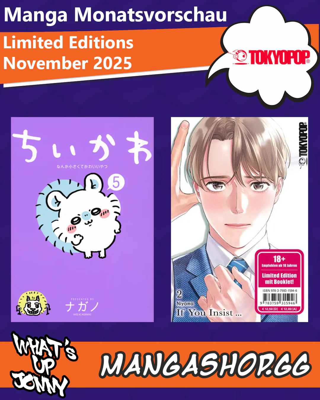 Die Manga Monatsvorschau November 2025