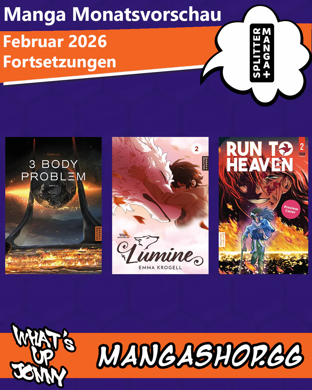 Die Manga Monatsvorschau Februar 2026