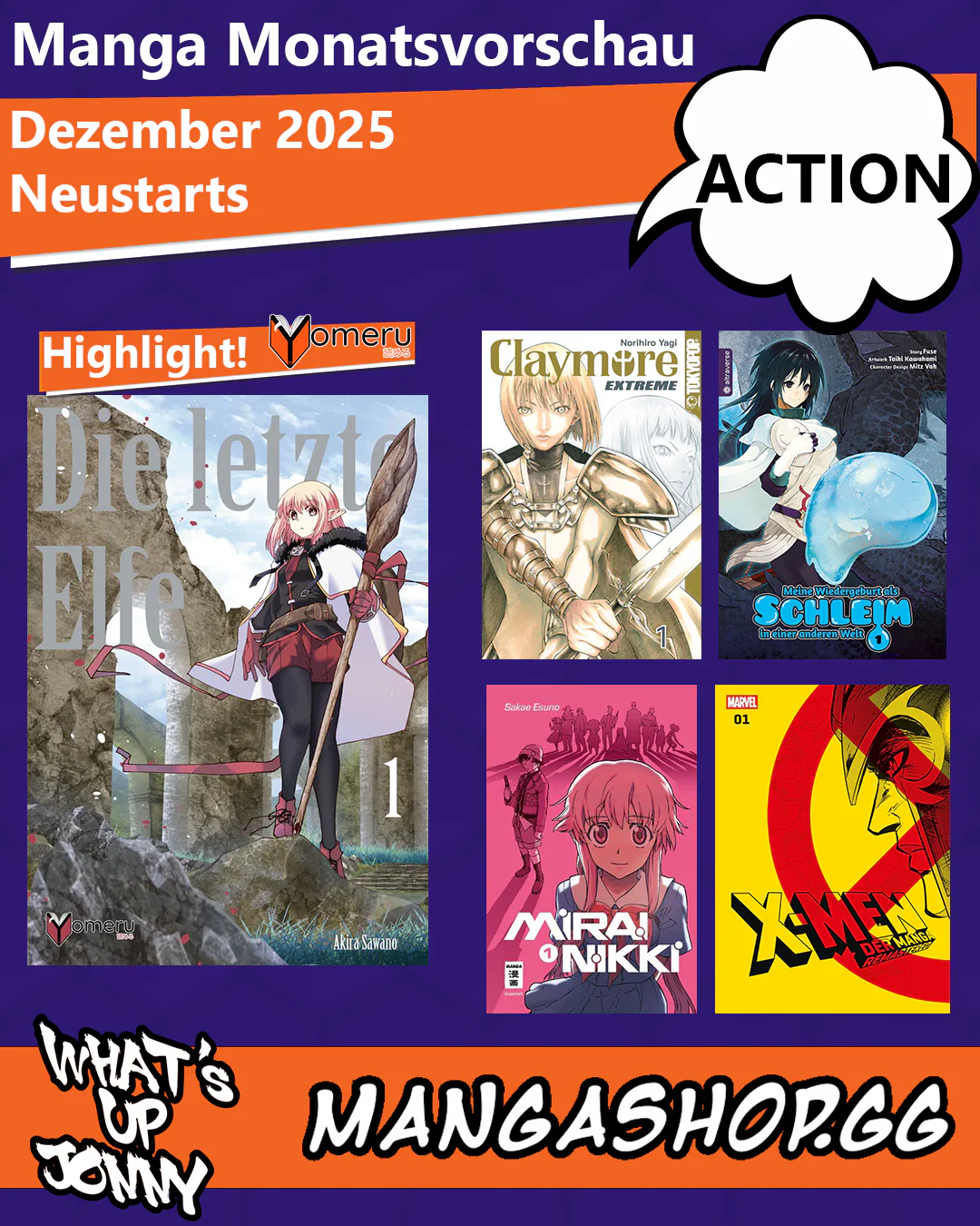 ALLE Action Manga im Dezember 2025!