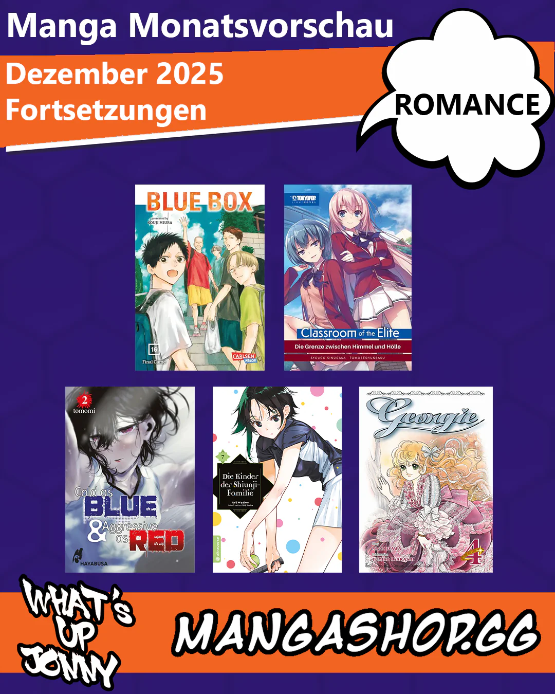 ALLE Romance Manga im Dezember 2025!