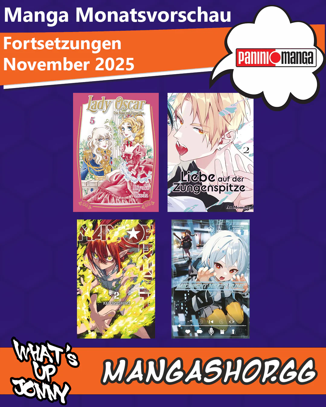Die Manga Monatsvorschau November 2025