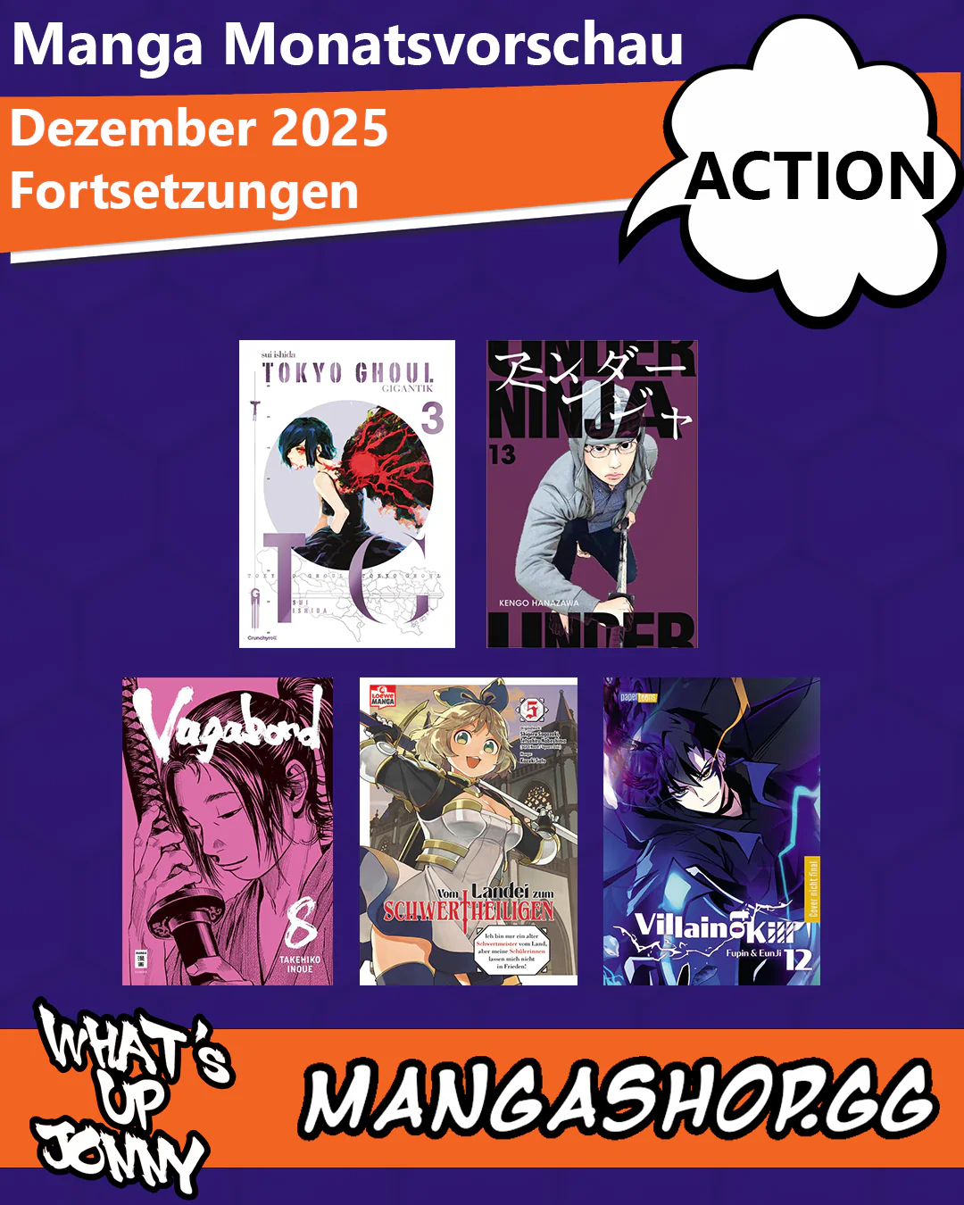 ALLE Action Manga im Dezember 2025!