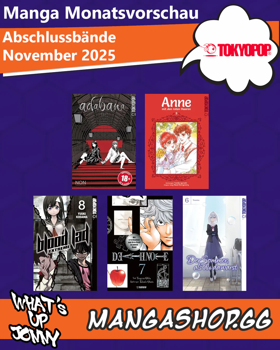 Die Manga Monatsvorschau November 2025
