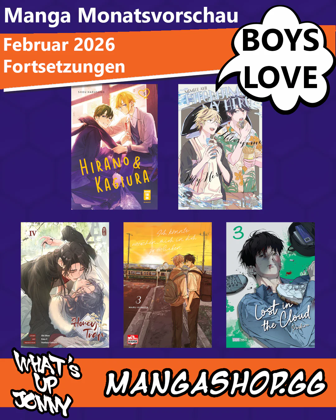 Boys Love Edition - Februar Manga Monatsvorschau 2026!