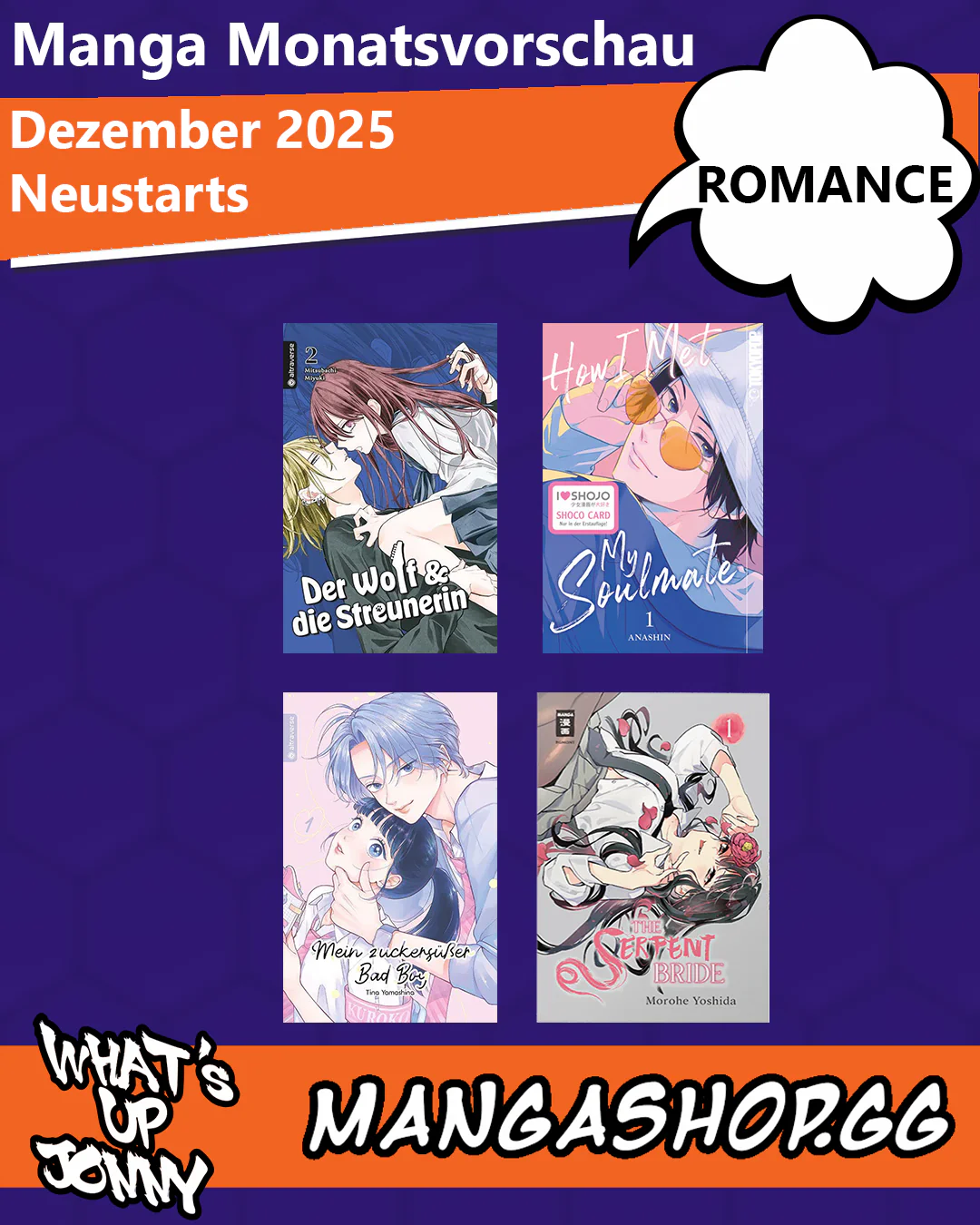 ALLE Romance Manga im Dezember 2025!