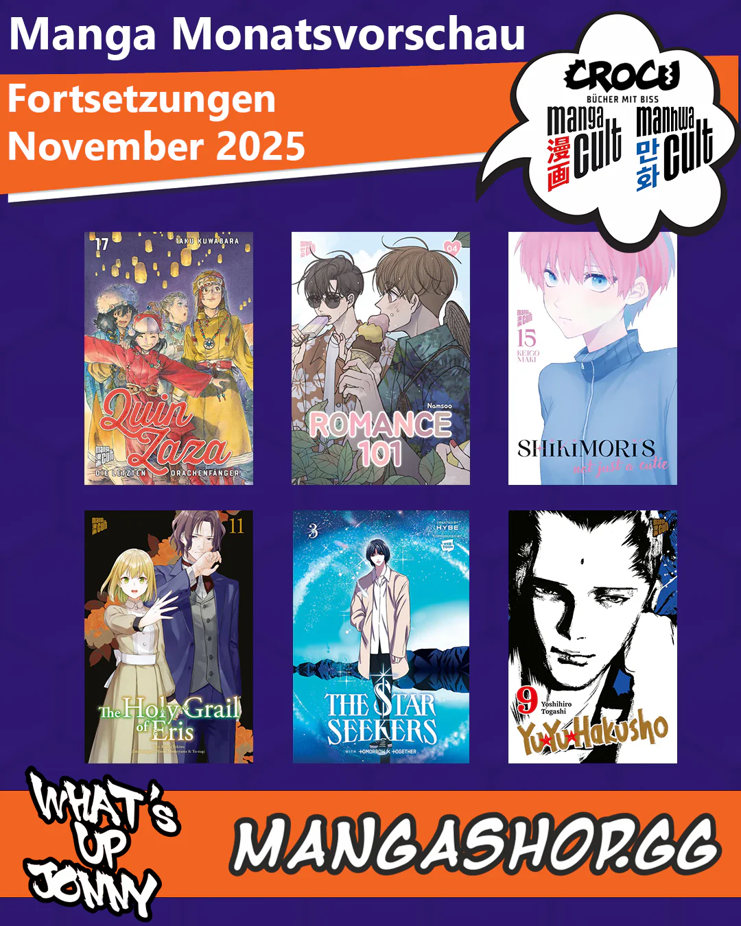 Die Manga Monatsvorschau November 2025