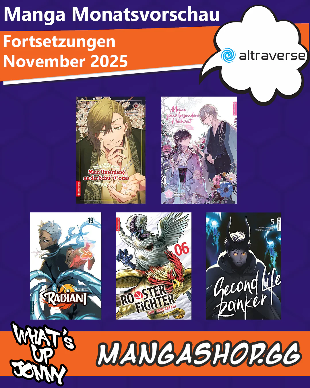 Die Manga Monatsvorschau November 2025