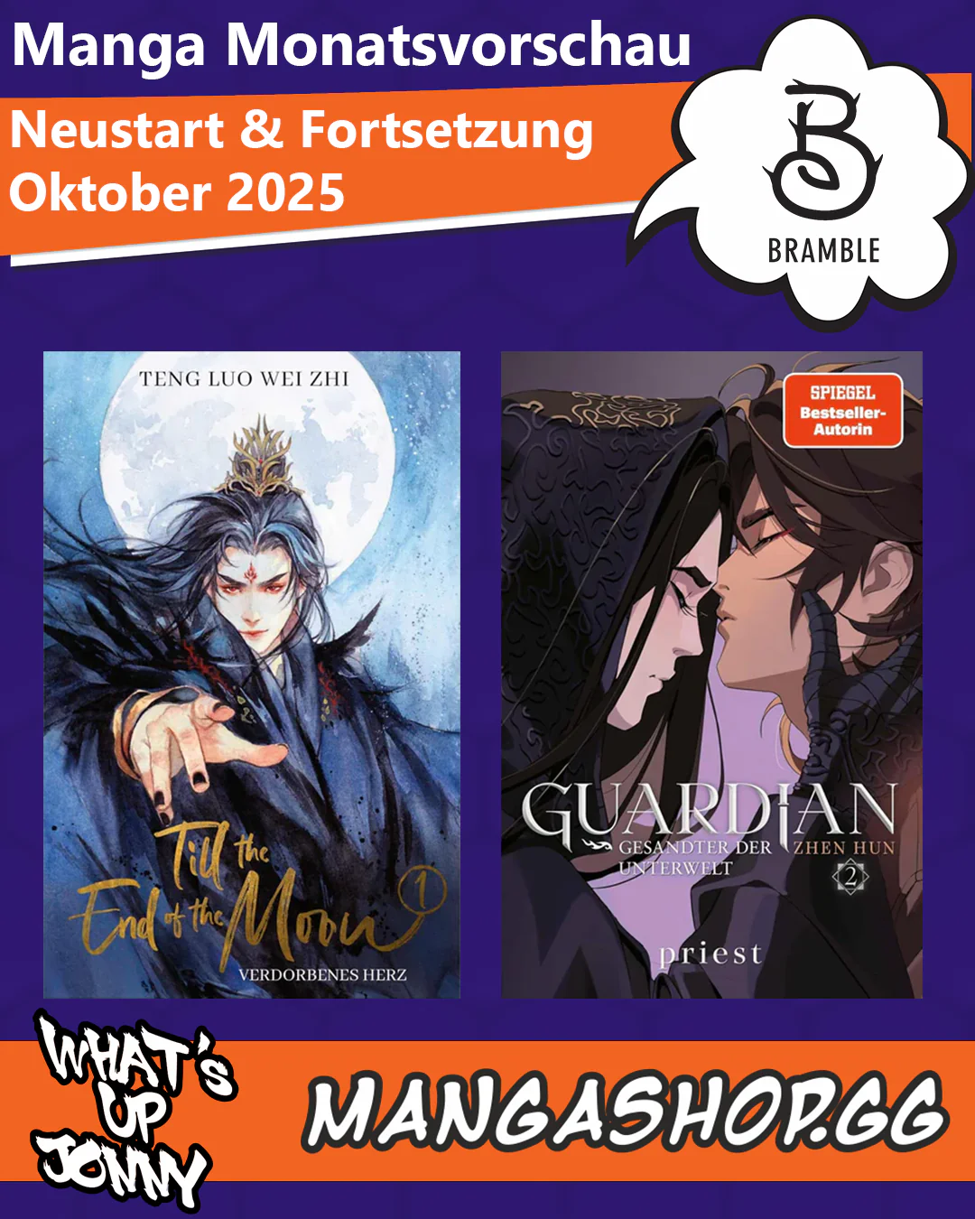 Manga Monatsübersicht Oktober 2025