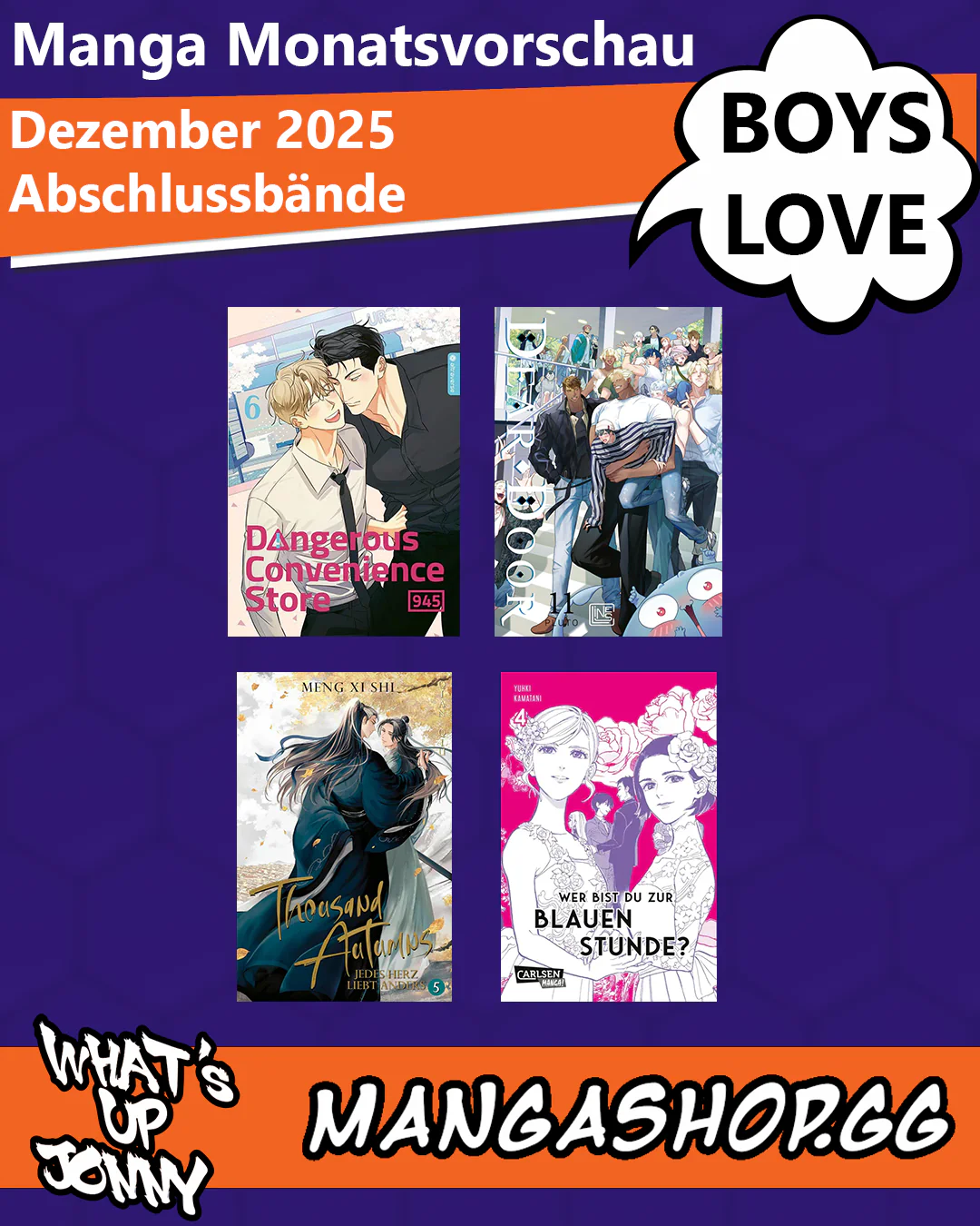Manga Monatsvorschau für Dezember 2025