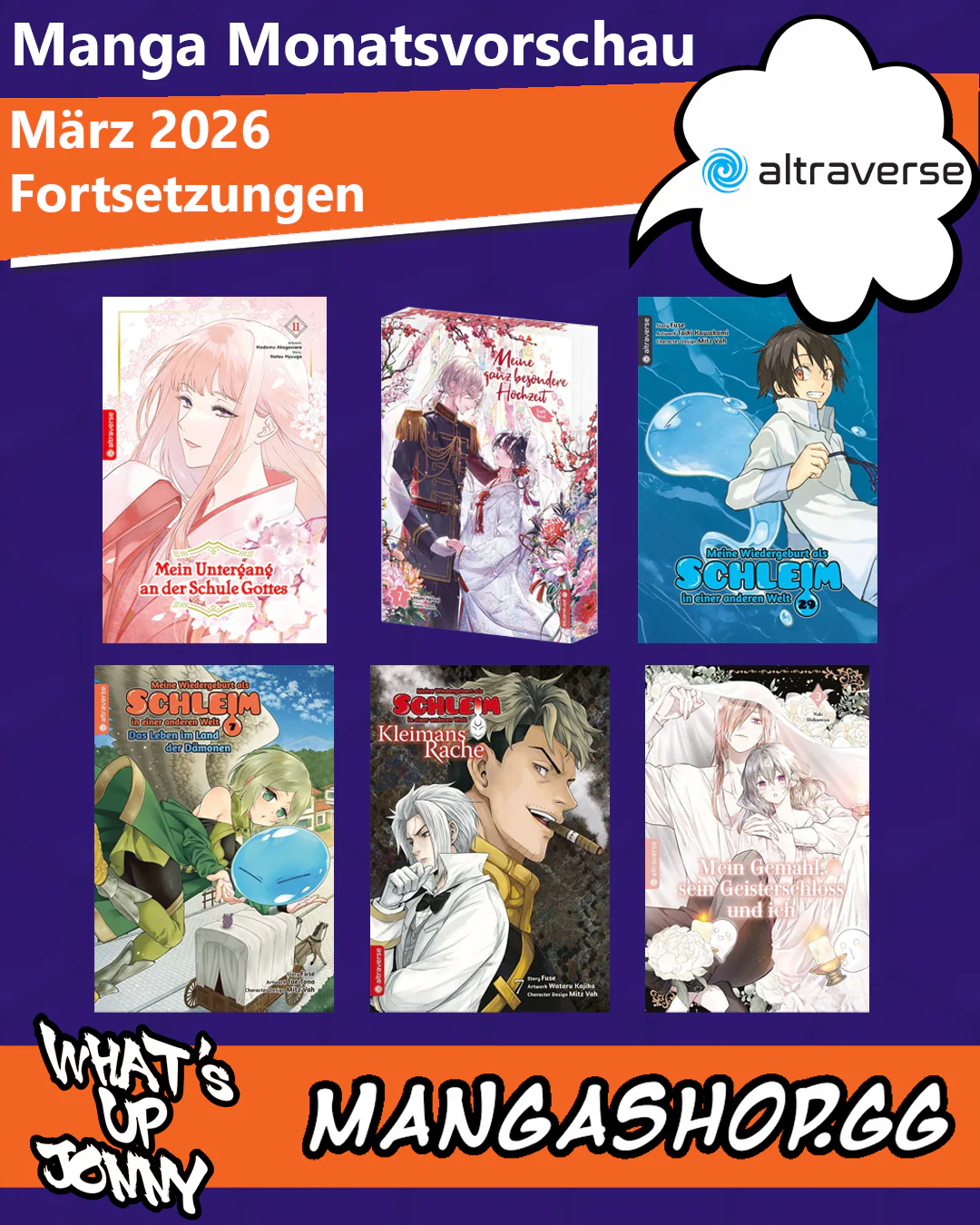 Die Manga Monatsvorschau März 2026