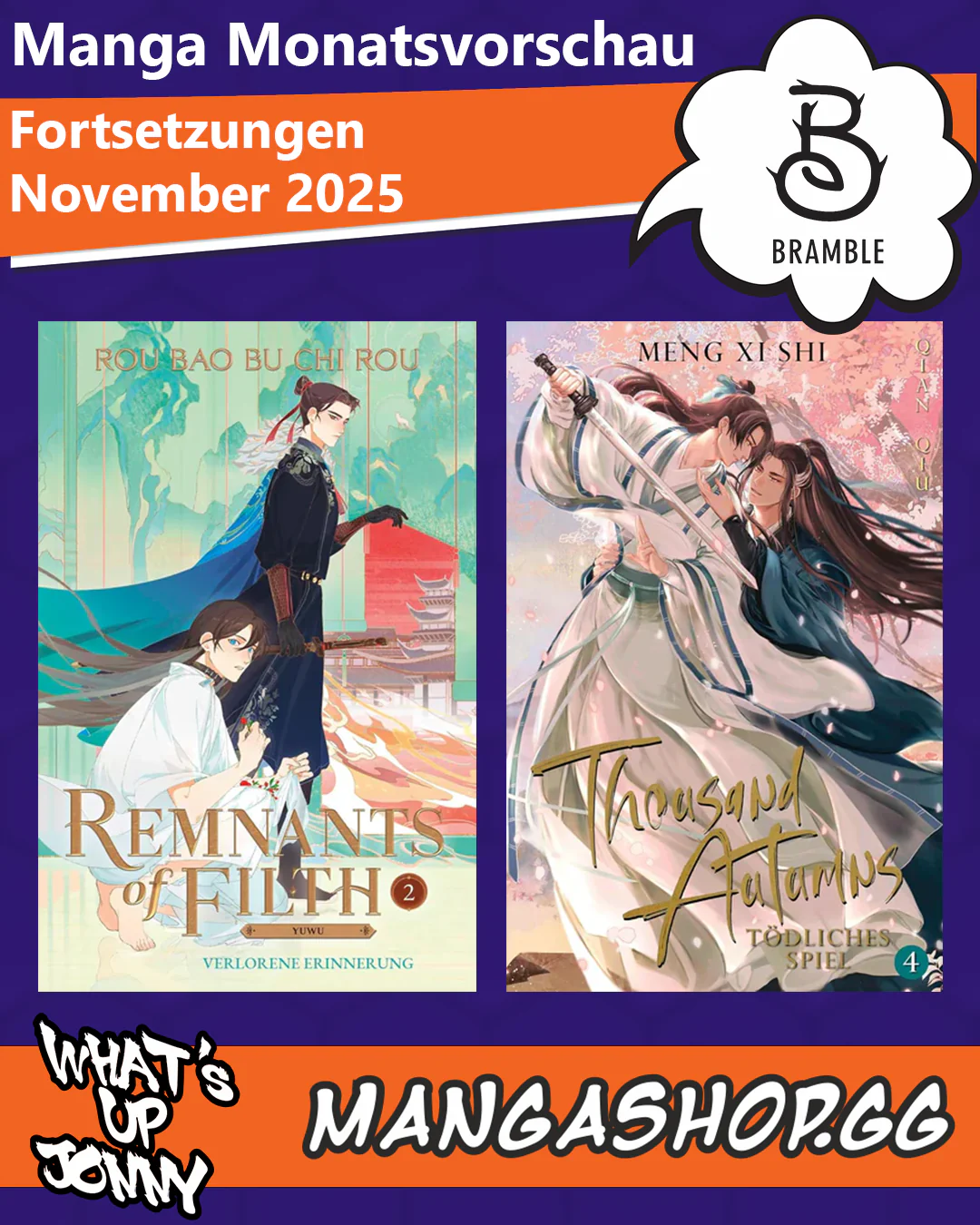 Die Manga Monatsvorschau November 2025